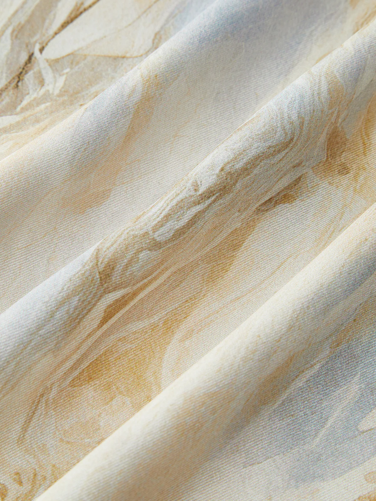 Marble Print Straight-Leg Pants - Takermore