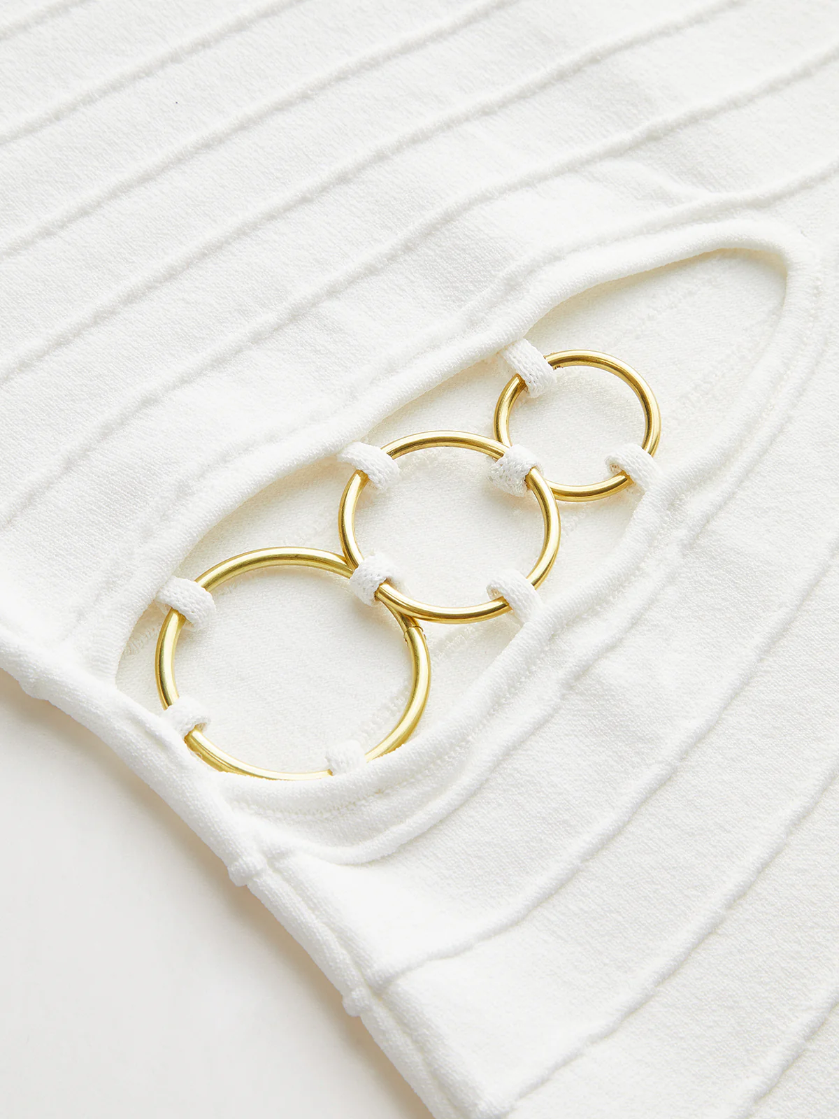 Cut-Out Chain Detail Knit Dress - Takermore