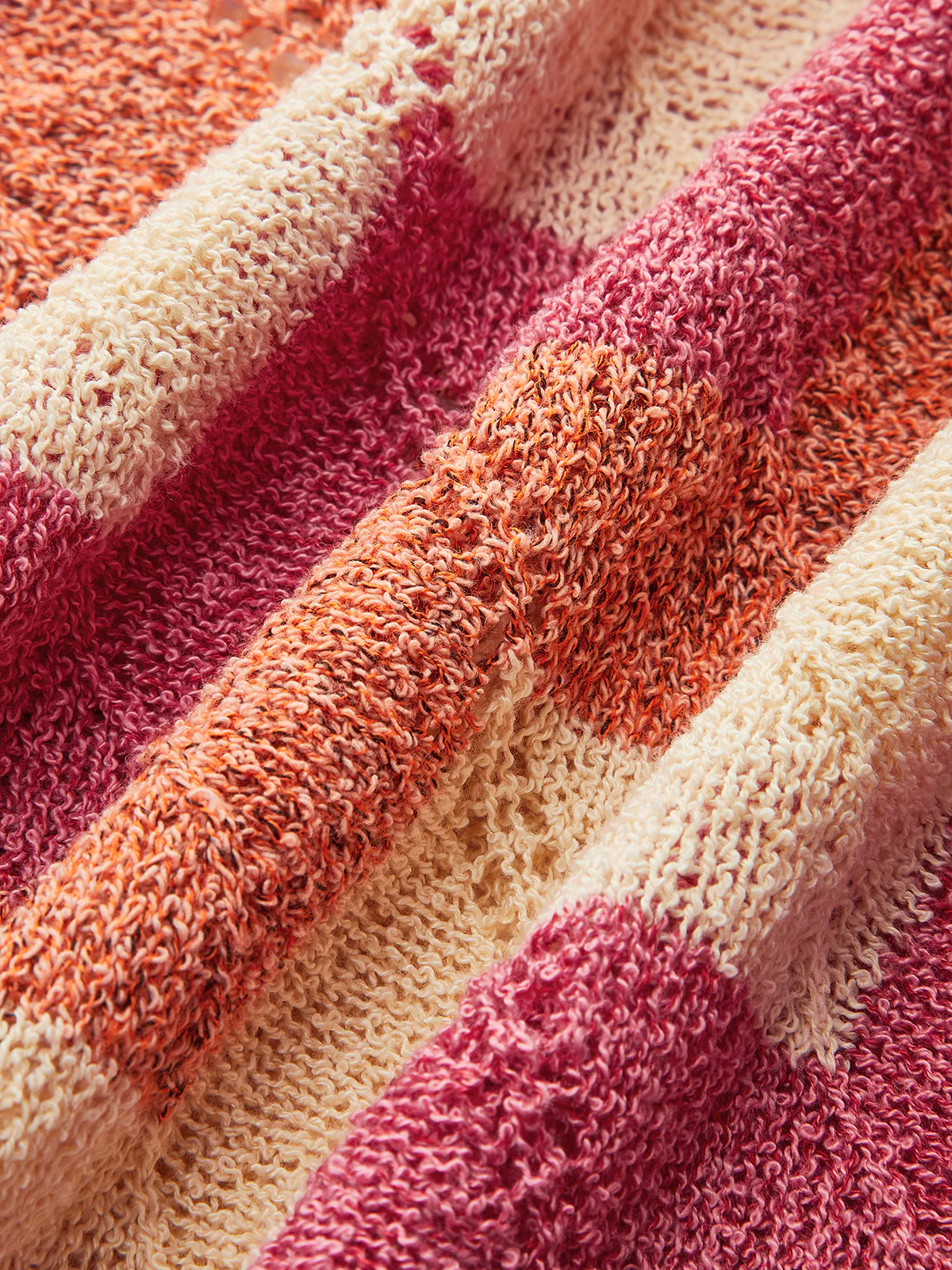 Color Block Halter Knotted Split Sweater Dress - Takermore