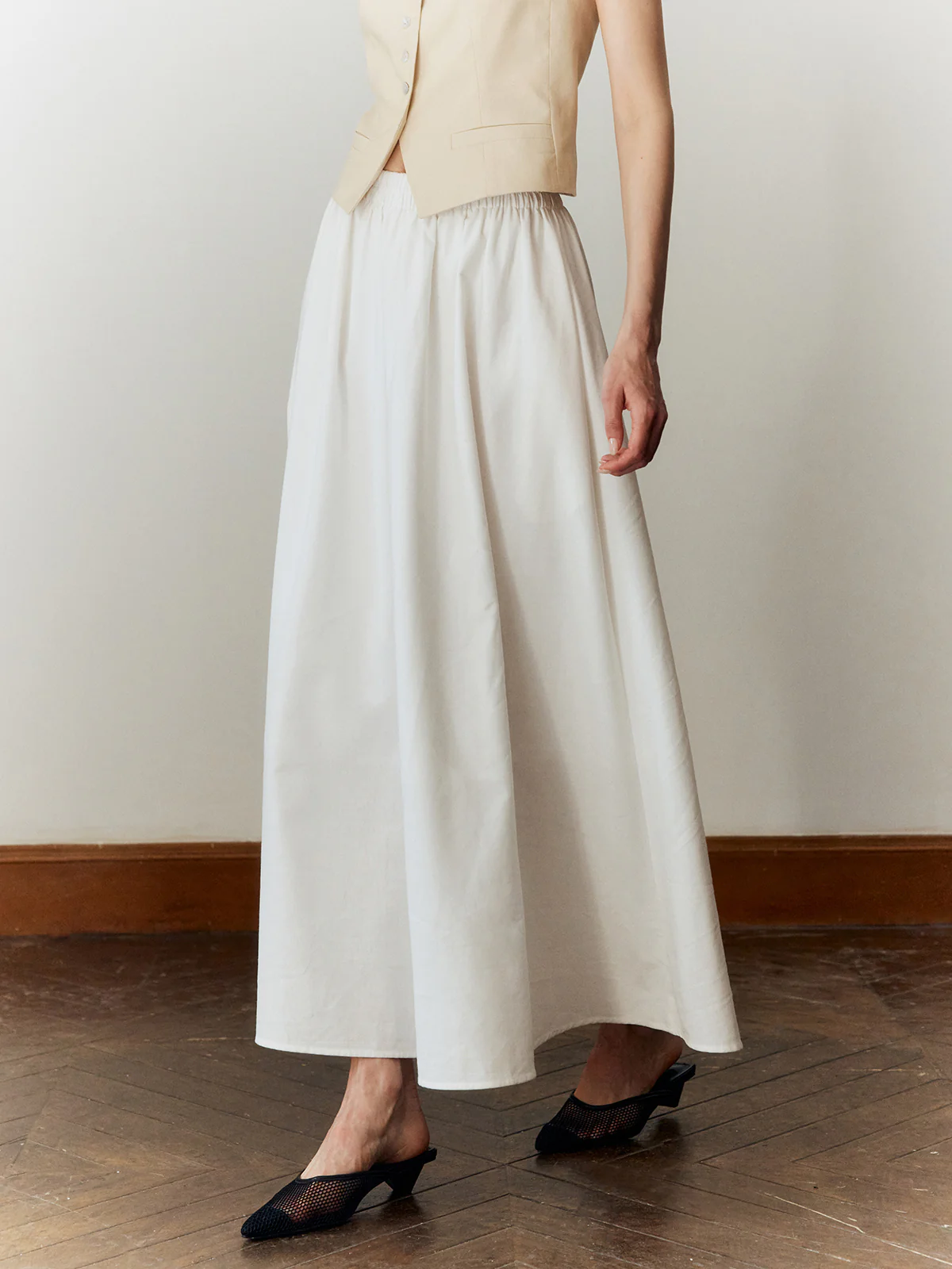 Cotton & Linen Maxi Skirt - Takermore