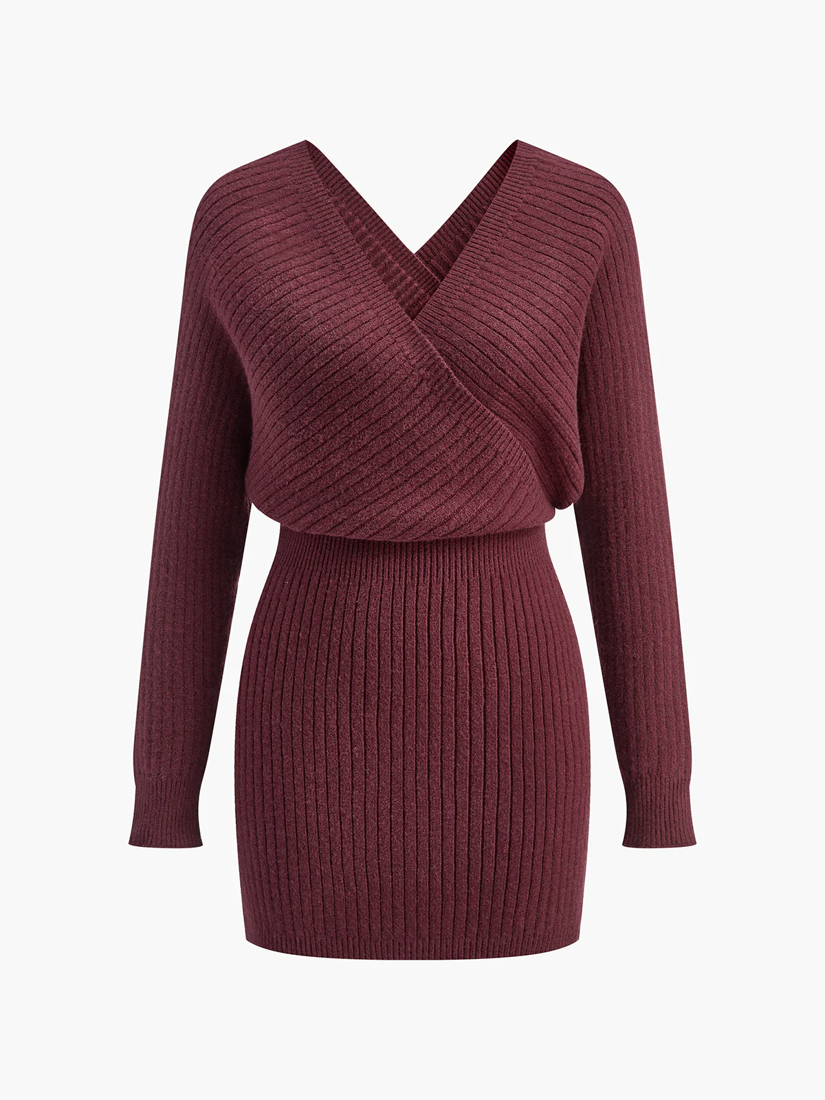 Criss Cross Cinched Sweater Dress - Takermore