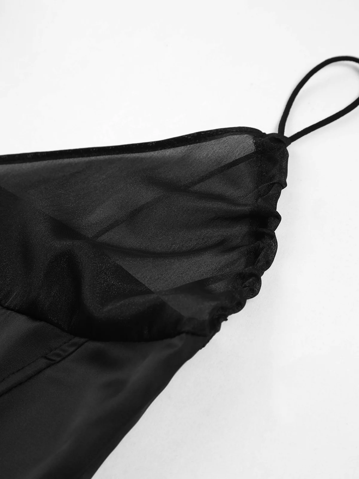 Balletcore Satin Mesh Bustier Cami Top - Takermore