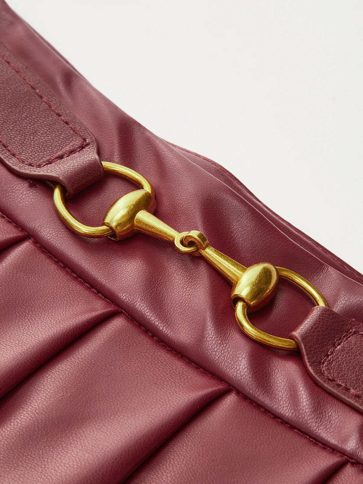 High-Waist Metal-Detail Asymmetrical Pleated Skirt - Takermore