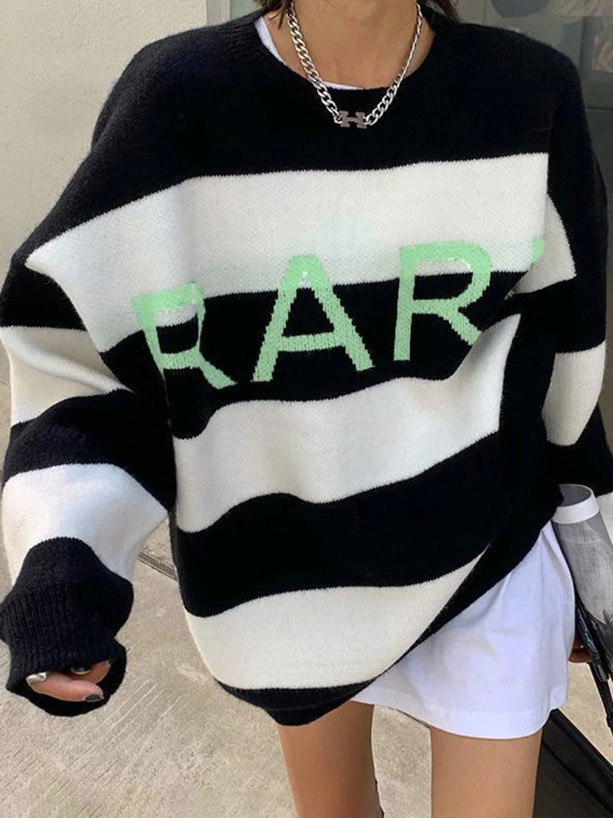 Rare Oversized Stripe Sweater - Takermore