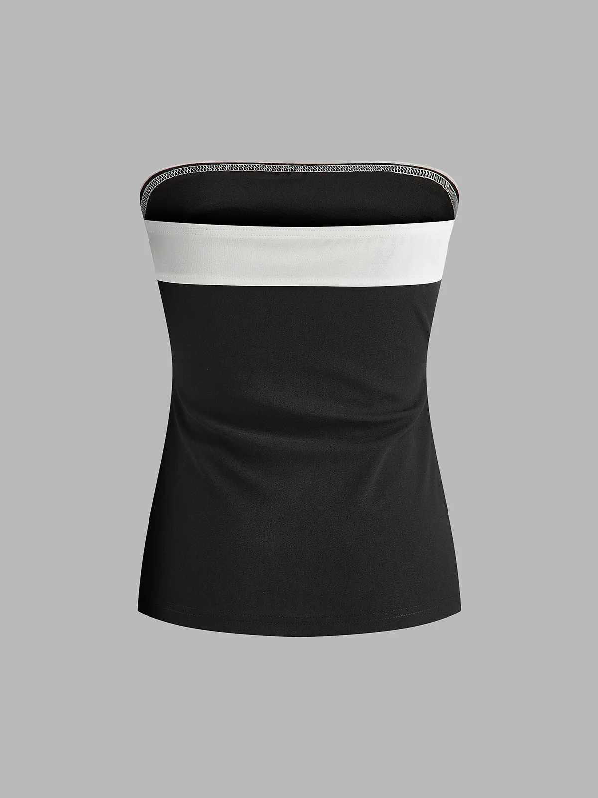 Color Block Split Tube Top - Takermore