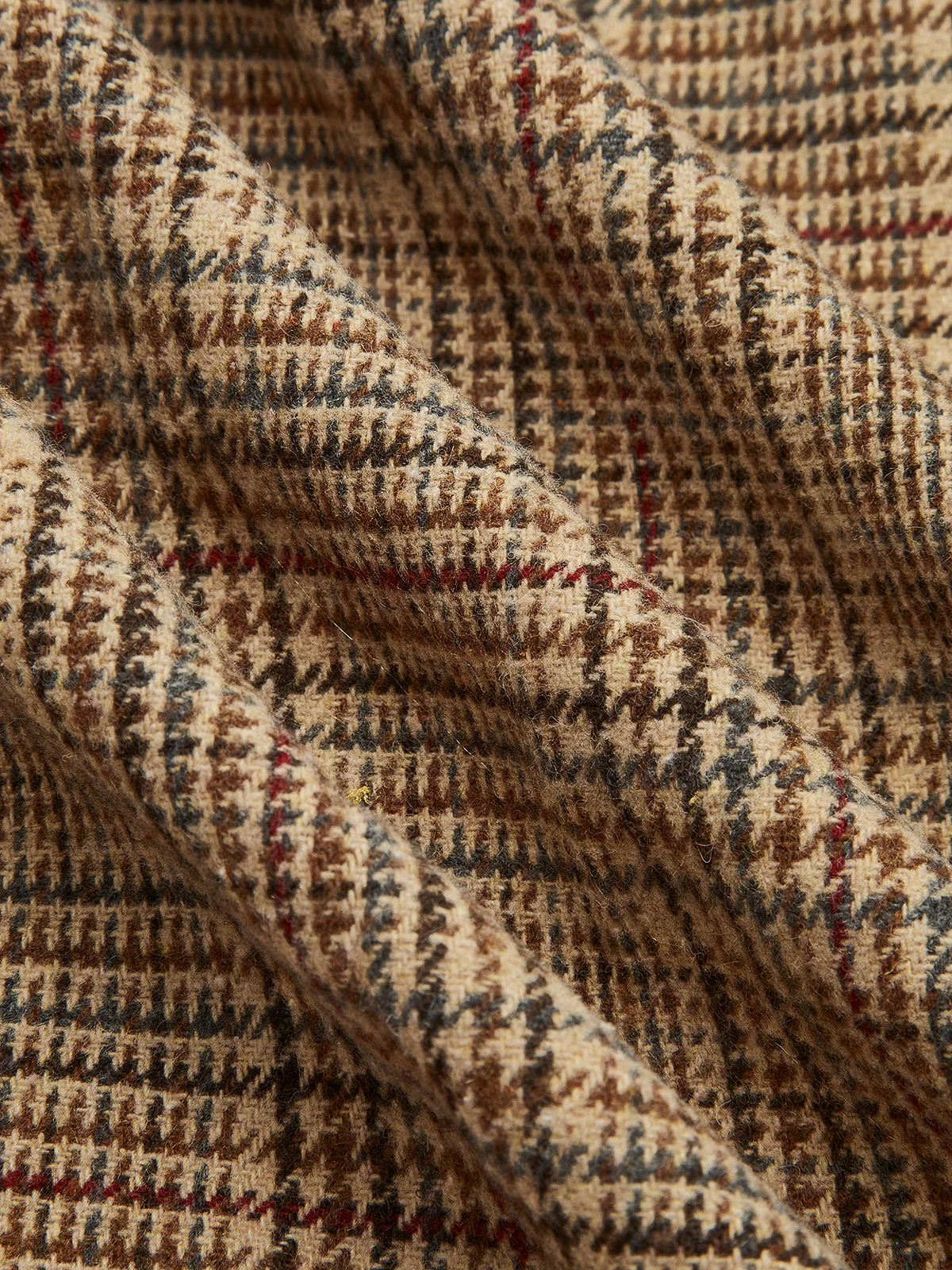 Tweed Pleated Zipper Skirt - Takermore