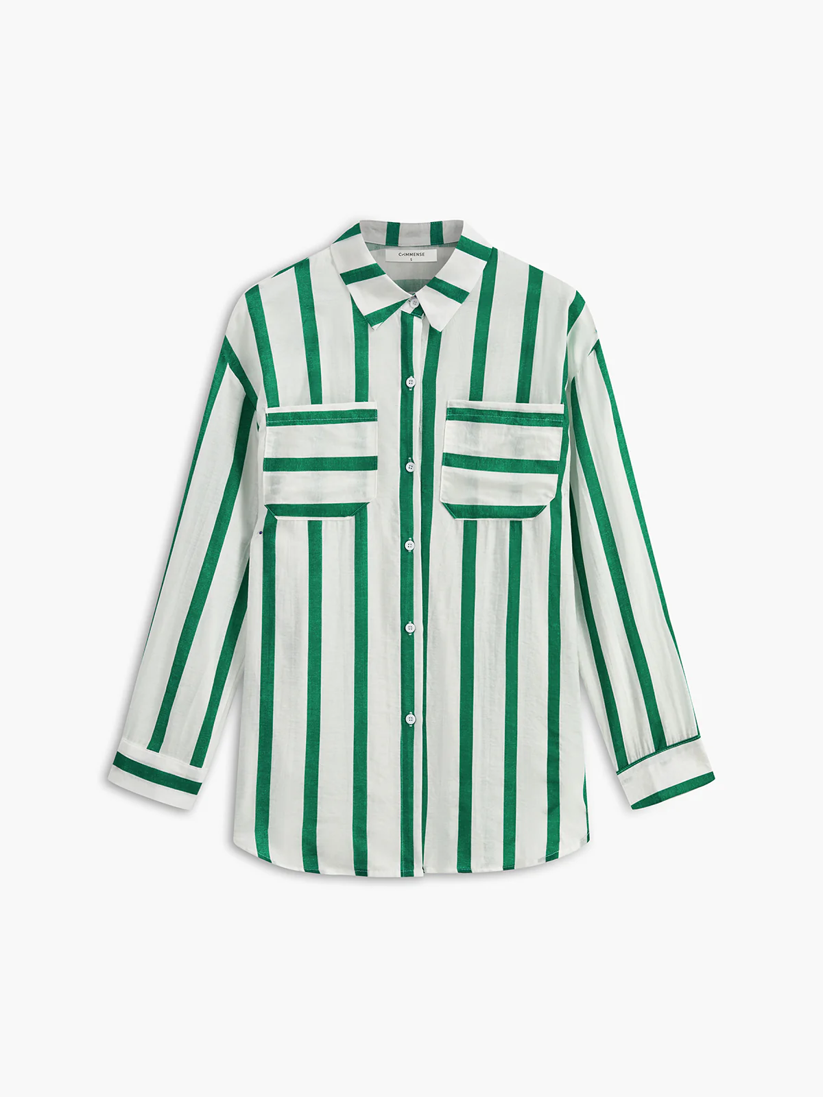 Oversized Cotton & Linen Stripe Shirt - Takermore