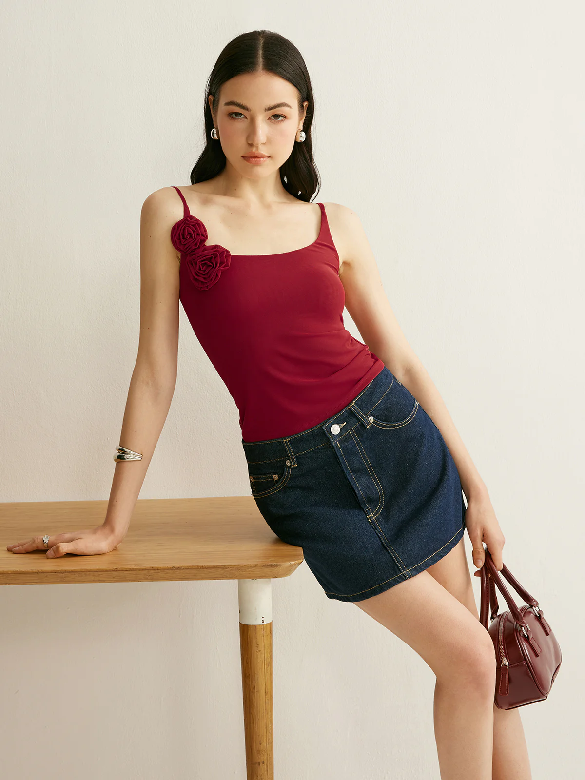 Floral Detail Cami Top - Takermore