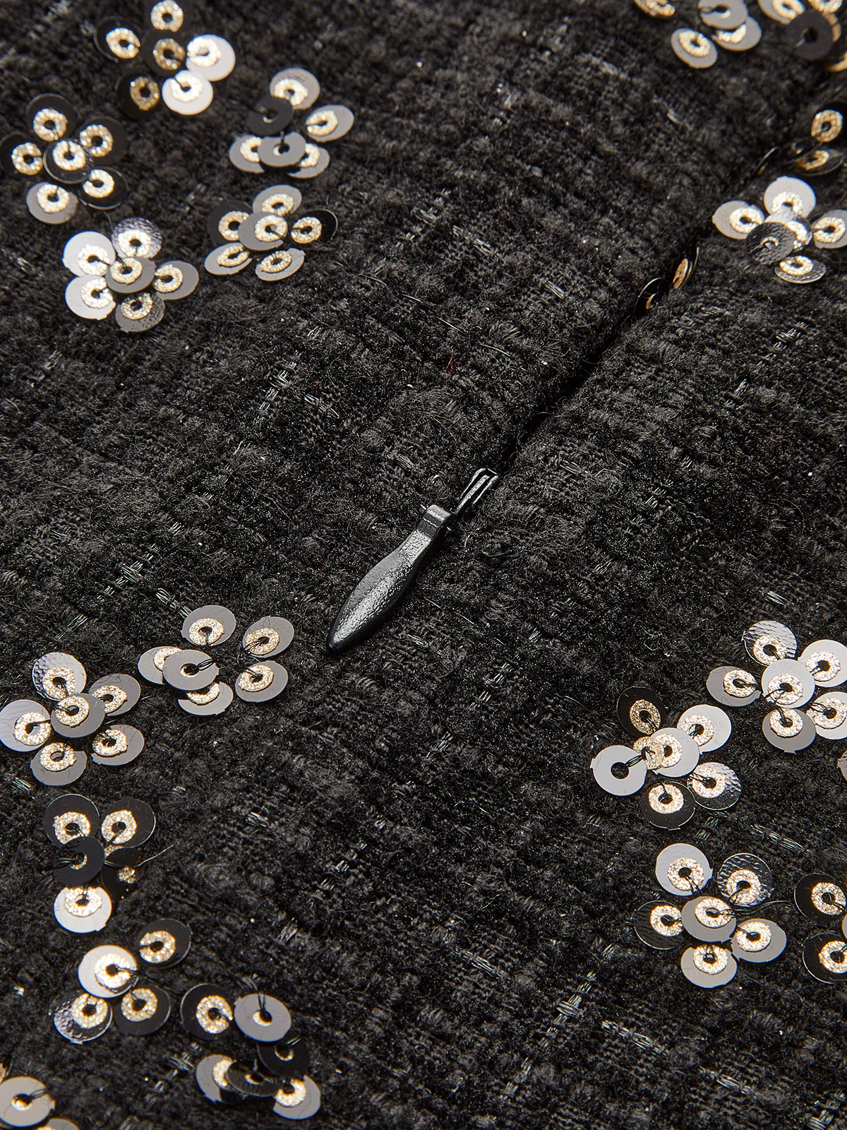 Sequins Floral Tweed Skirt - Takermore