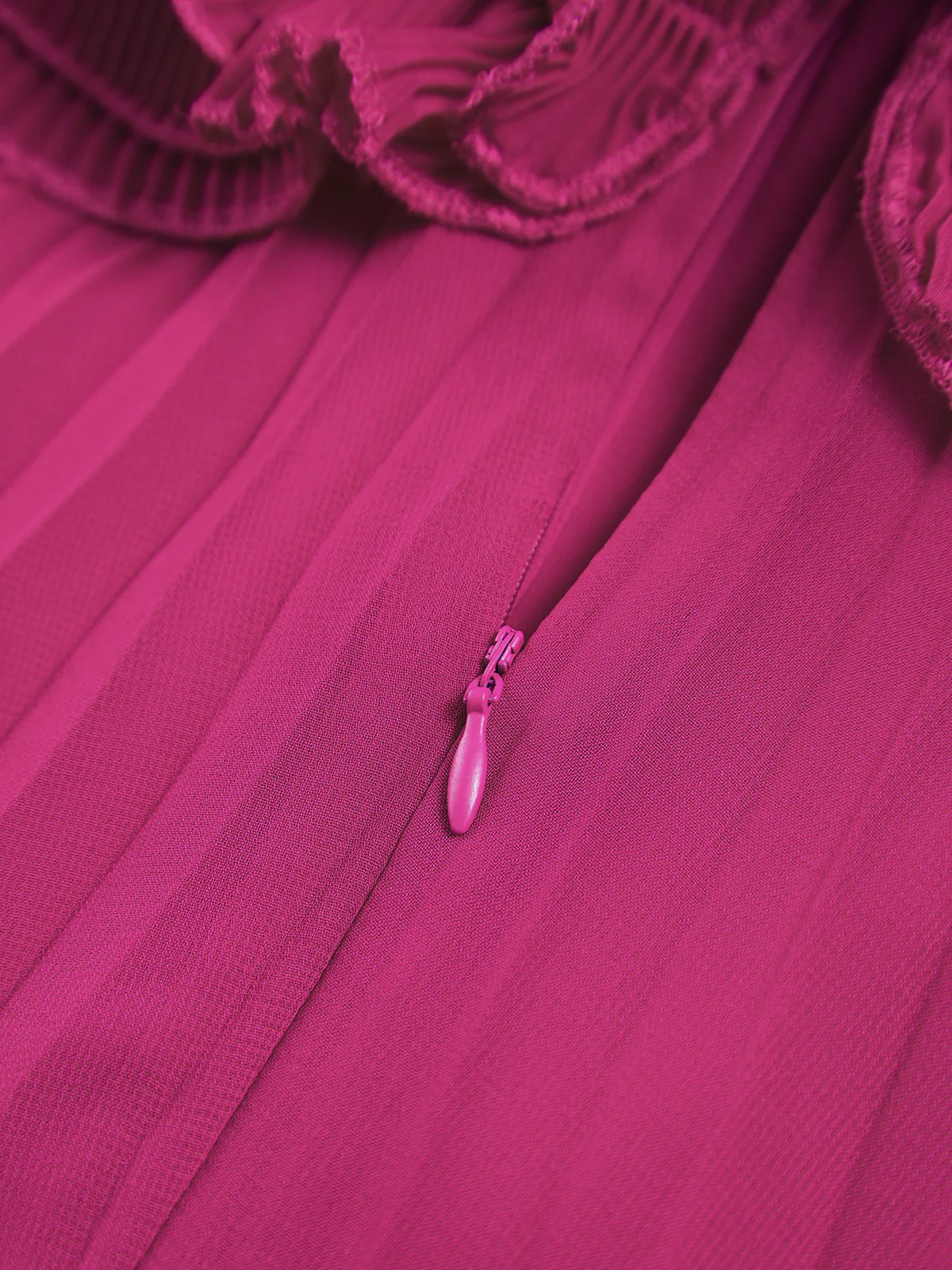 Mesh Rosette Tube Pleat Short Dress - Takermore