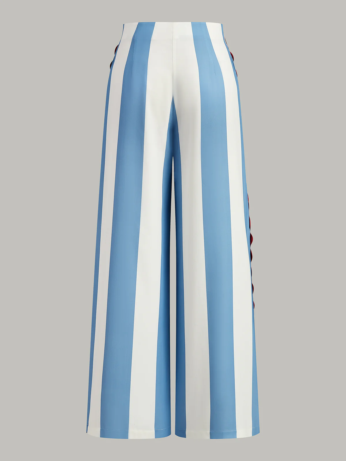 Striped Pocketed Pants with Ric-Rac Trim - Takermore