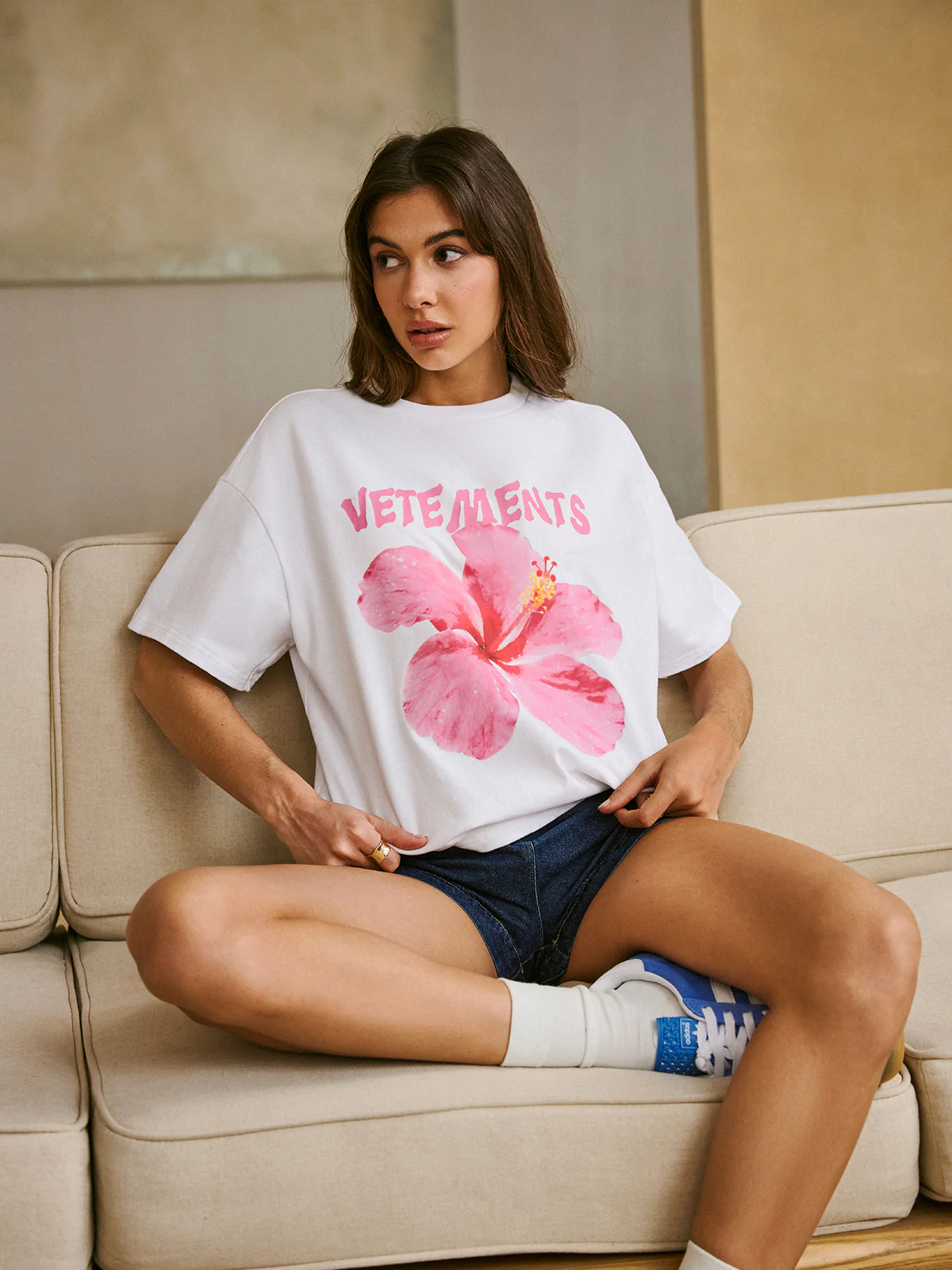 Cotton Crew Neck Print T-Shirt - Takermore