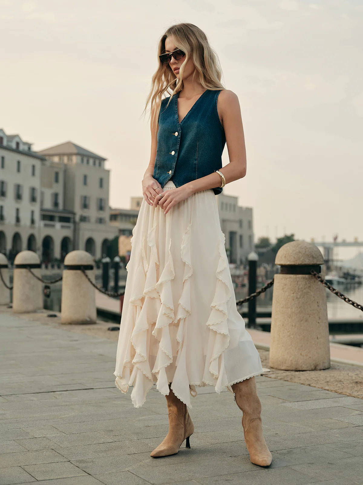 Flowy Ruffled Skirt - Takermore