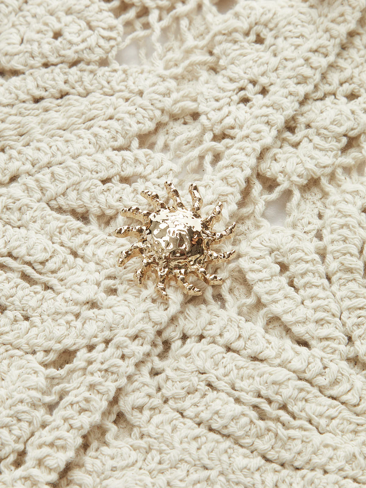 Cotton Crochet Lace Sheer Vest Top - Takermore