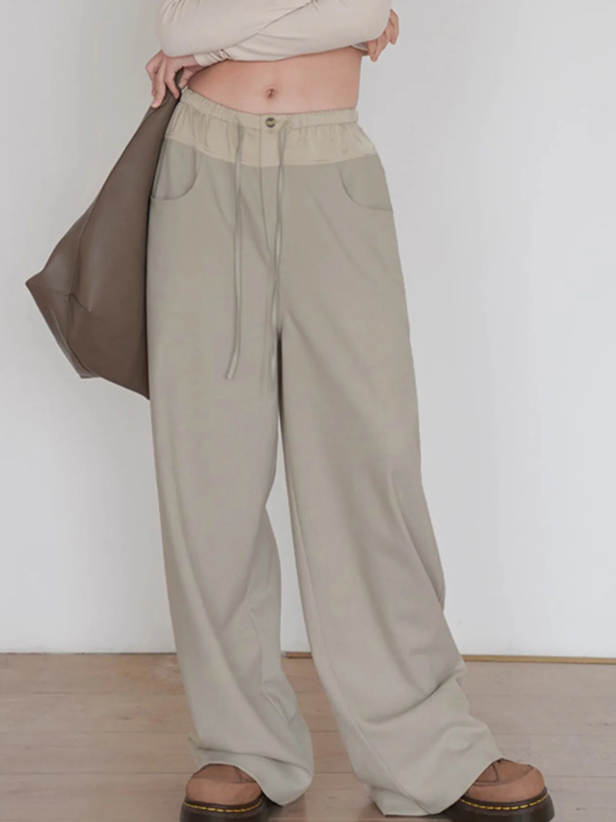 Knotted Wide Leg Pants - Takermore
