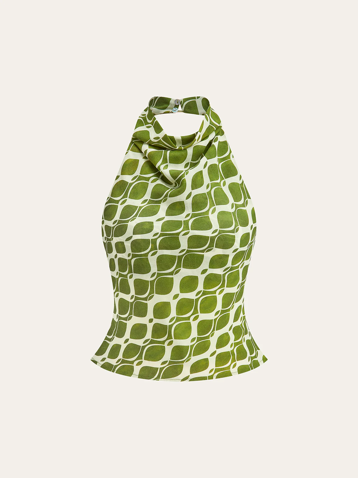 Printed Halter Neck Top - Takermore