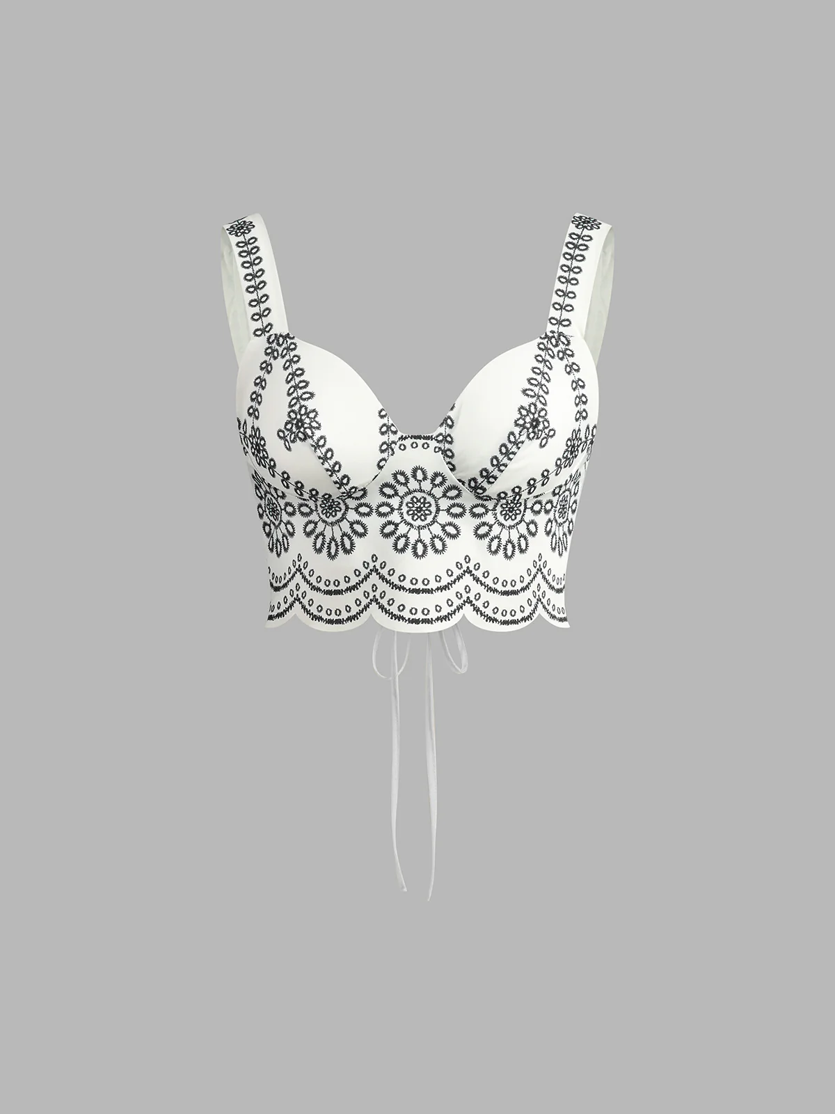 Printed Sleeveless Tie Back Skirt Set - Takermore