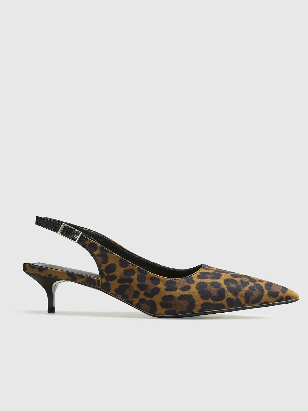 Leopard Kitten Slingback Pumps - Takermore