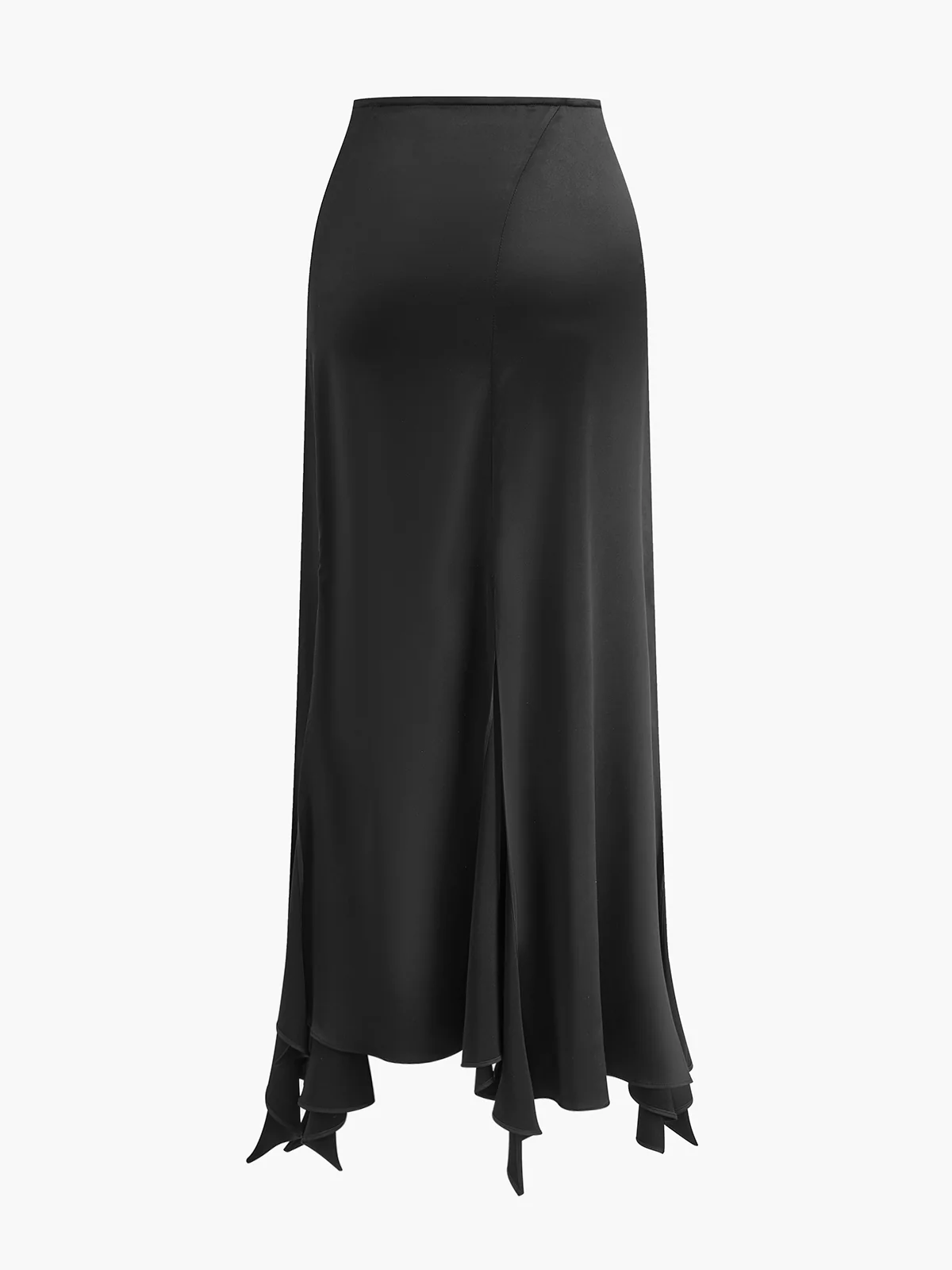 Lace & Hook Detail High Slit Skirt - Takermore