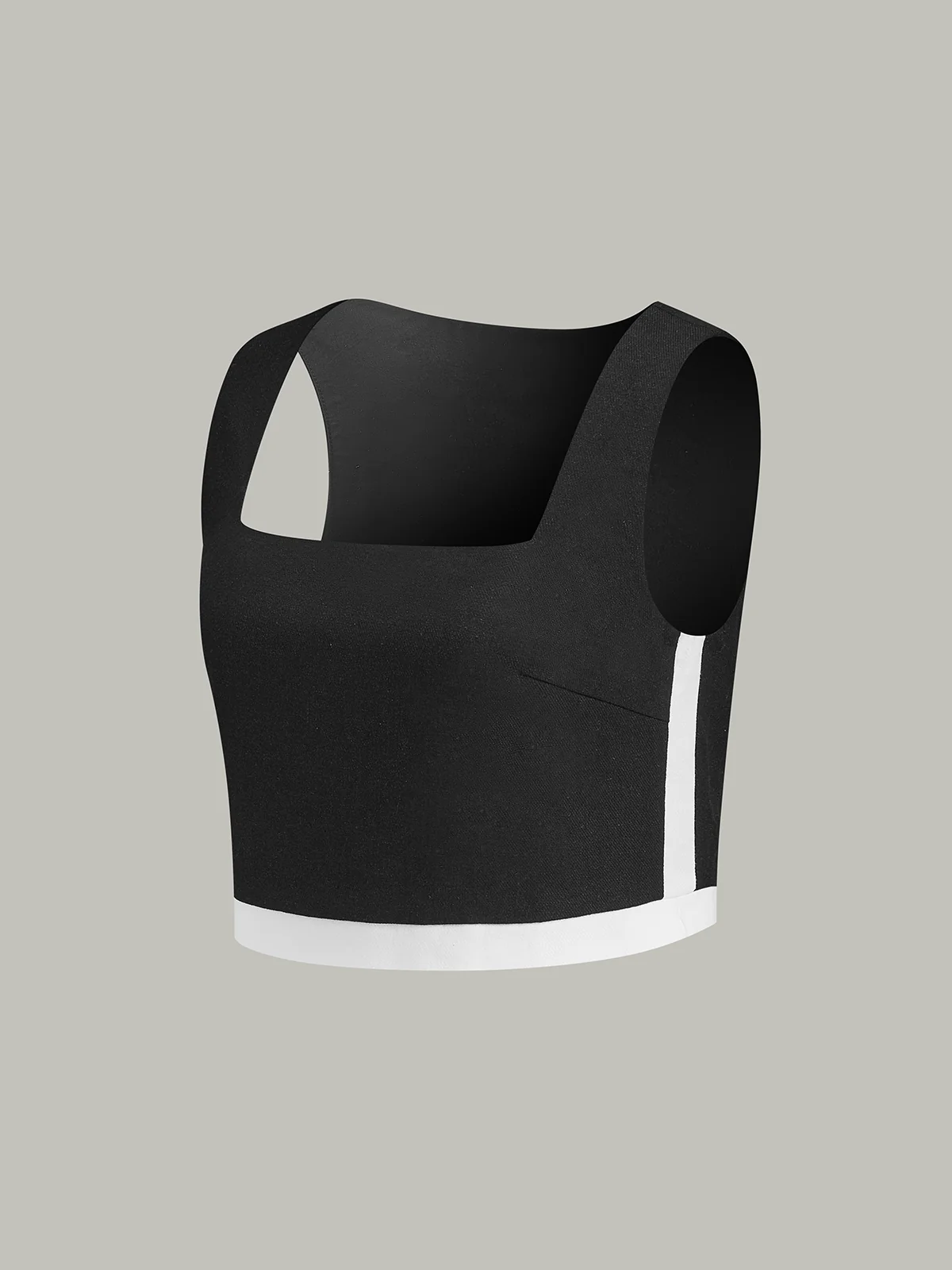 Contrast Trim Skirt Set - Takermore