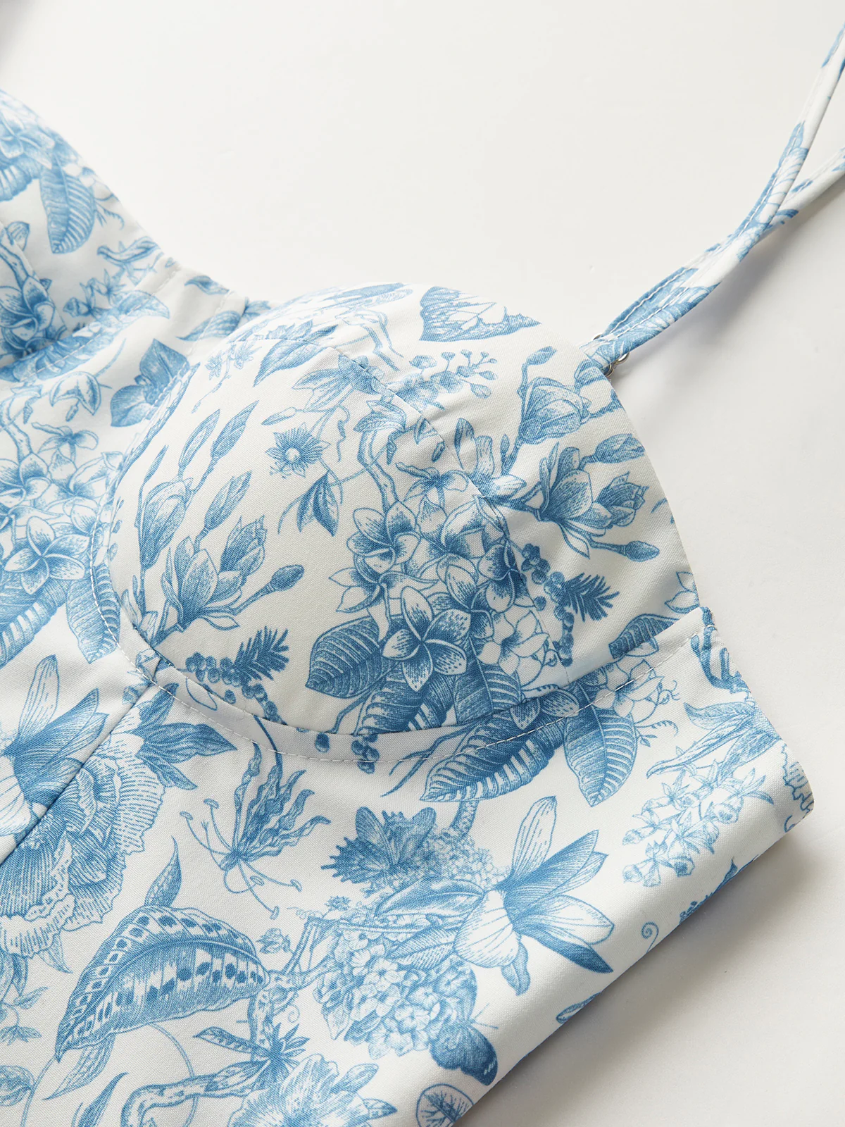 Floral Print Corset Crop Top - Takermore