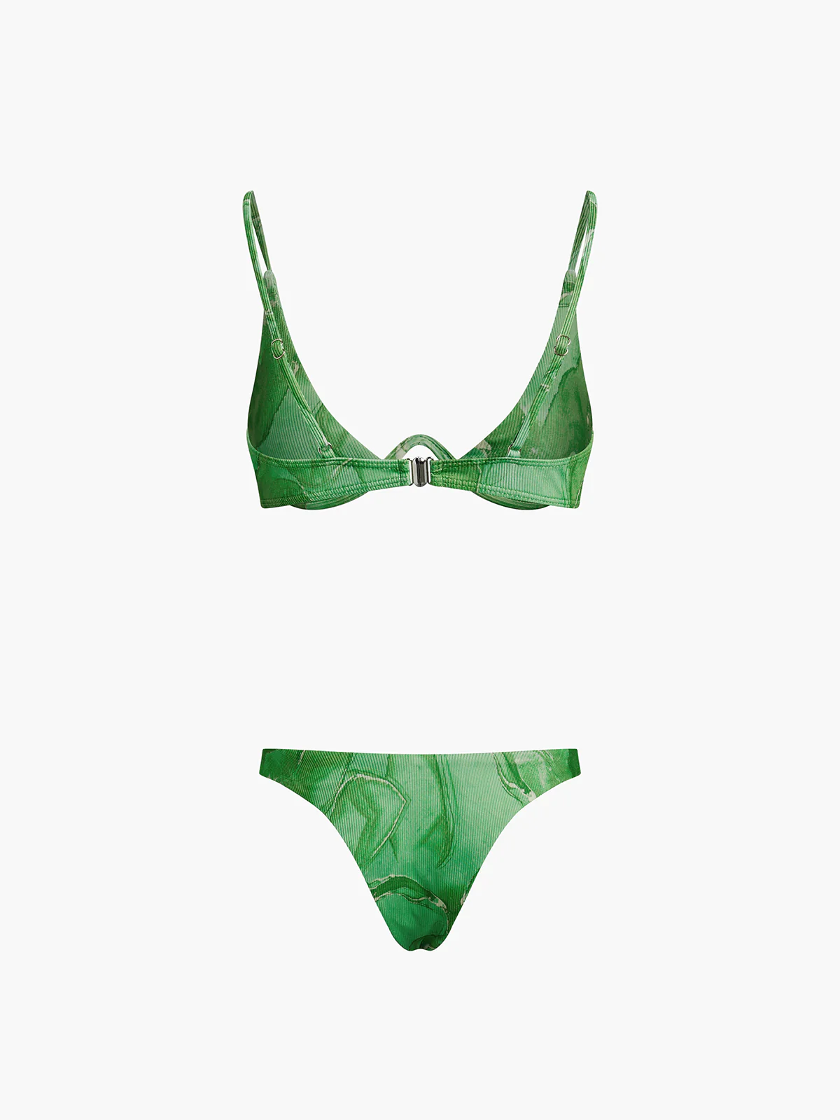 Spring Flames Mesh Three Piece Bikini Bathing Suit - Takermore