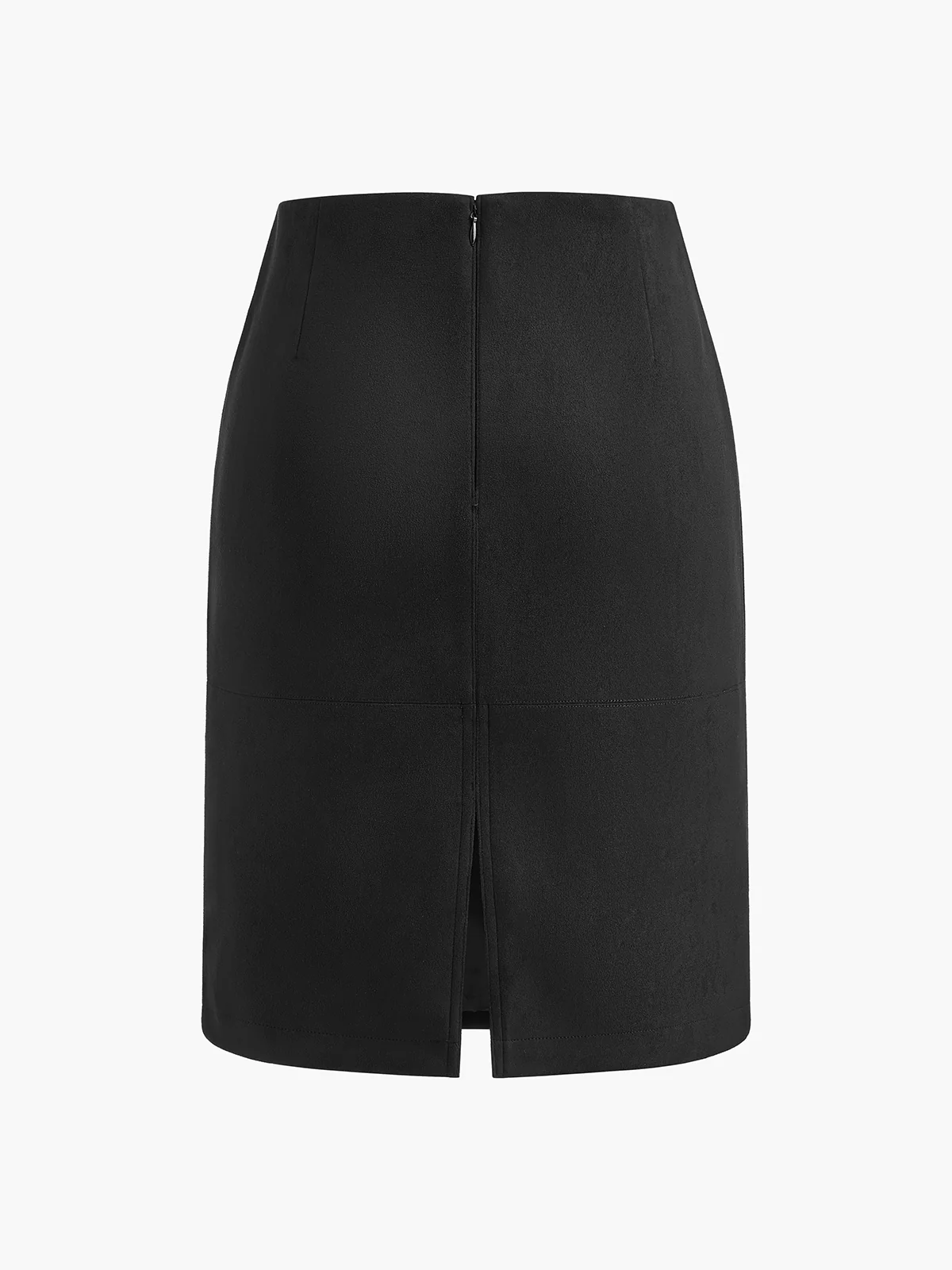 Suede A-Line Skirt Without Belt - Takermore