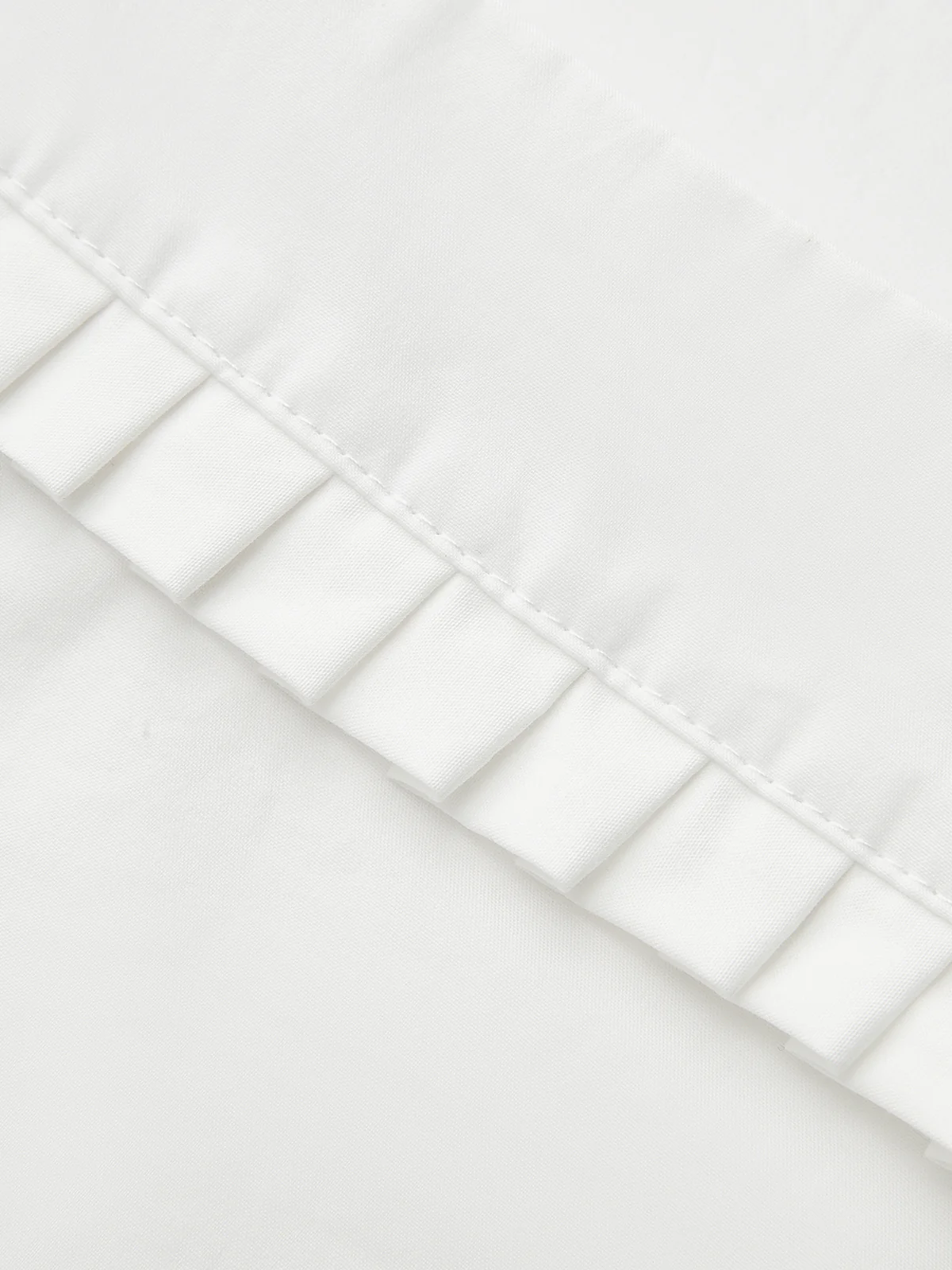 Pleated Square Neck Buttoned Top - Takermore