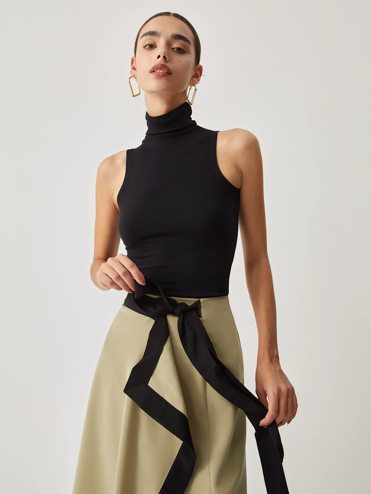 Turtleneck Rib Top - Takermore
