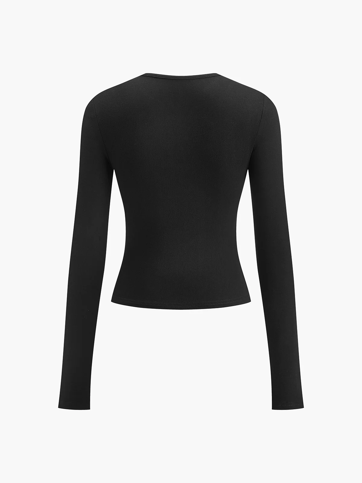 Double Keyholes Long Sleeve Top - Takermore