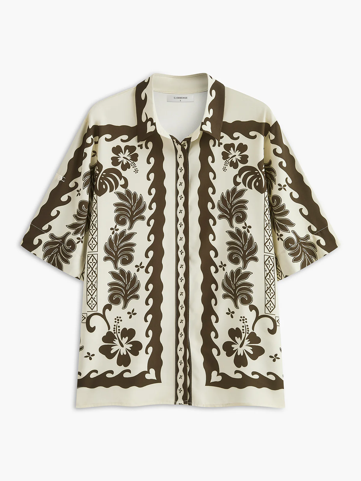 Tropical Plant Print Vacation Skirt Set - Takermore