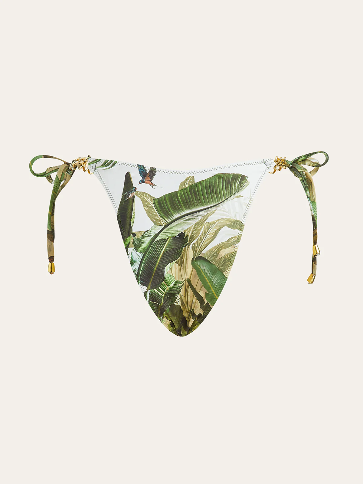 Print Chain Tie-Side Bikini Bottom - Takermore
