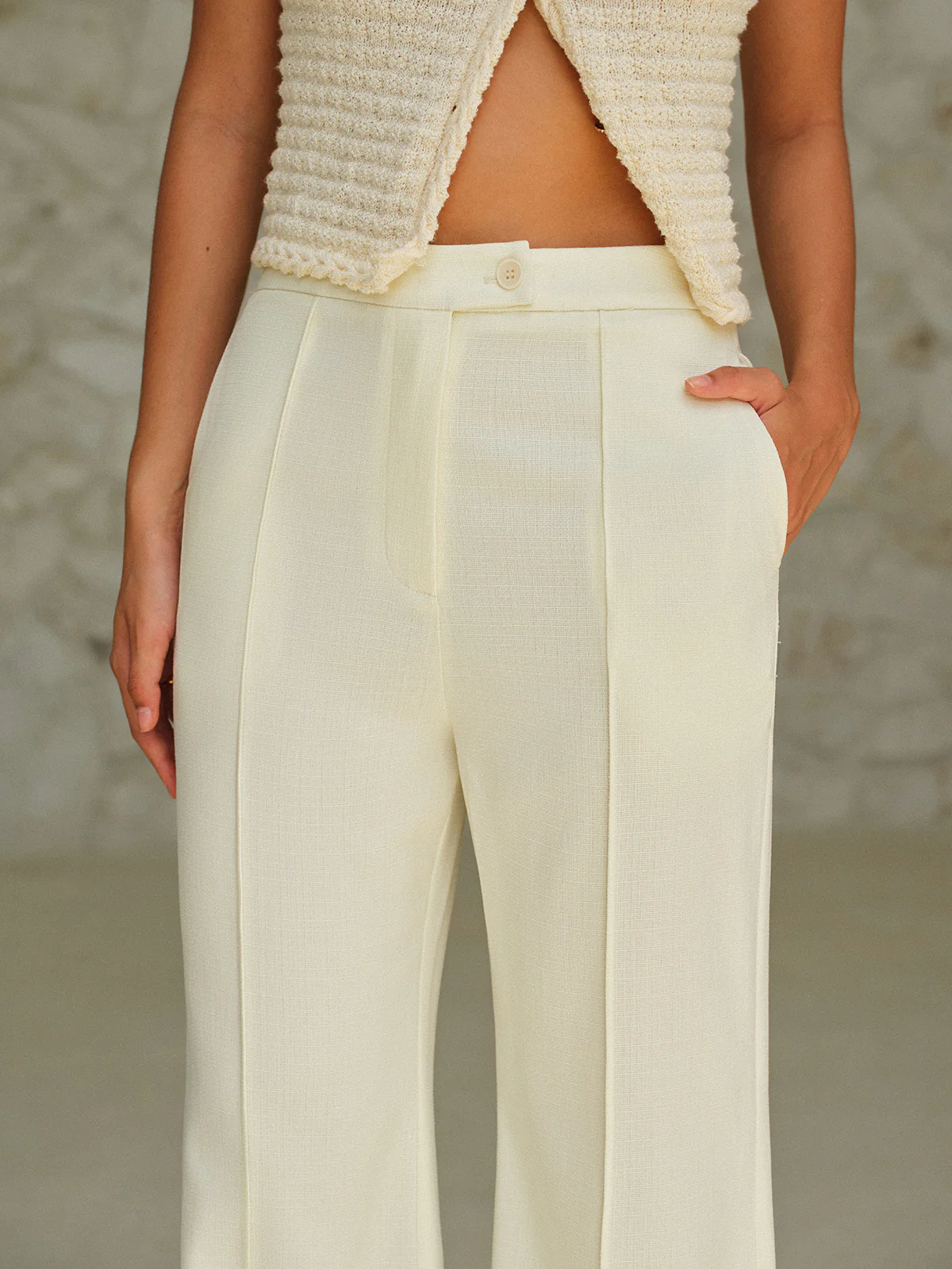 High-Waist Pocketed Pants - Takermore