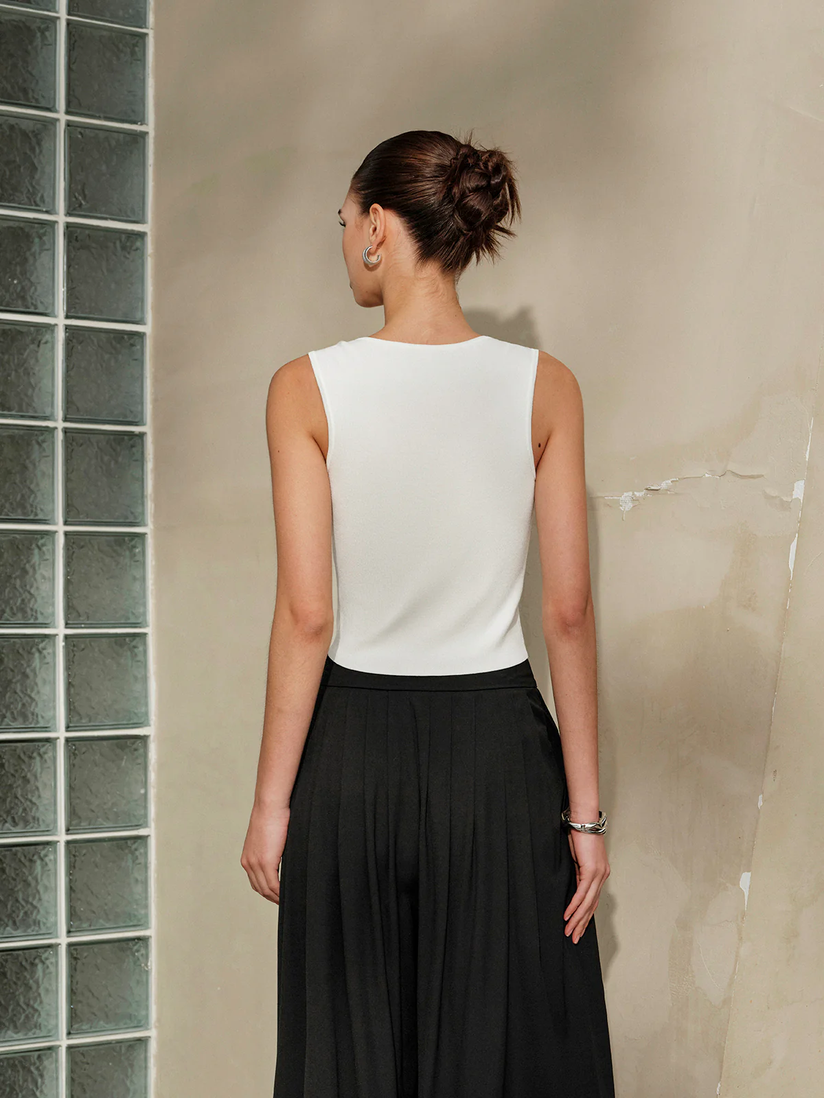 Delicate-Strap Crop Knit Top - Takermore