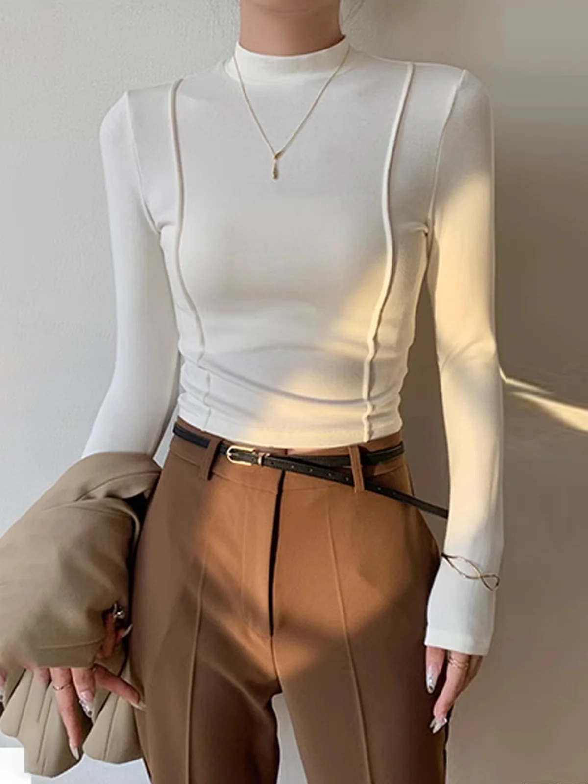 Plain Jersey Piping T-Shirt - Takermore