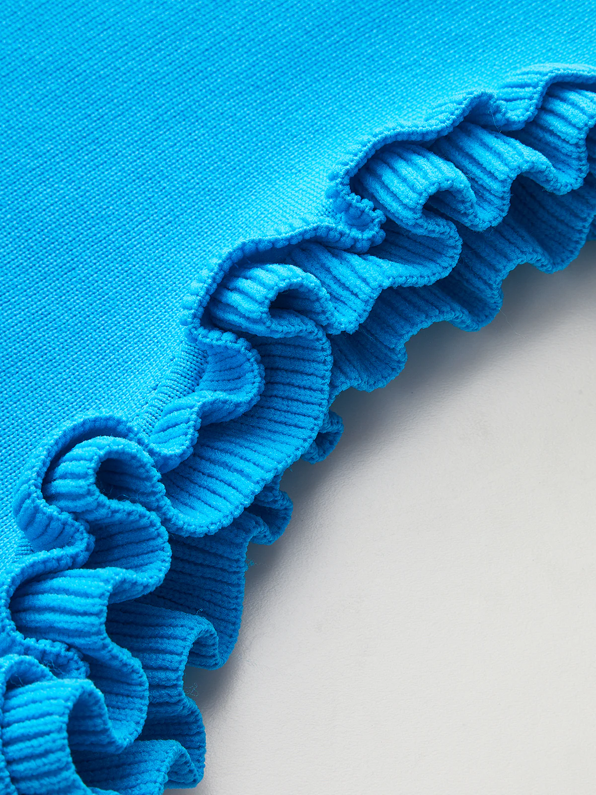 Ruffled Sleeve Peplum Hem Knit Top - Takermore