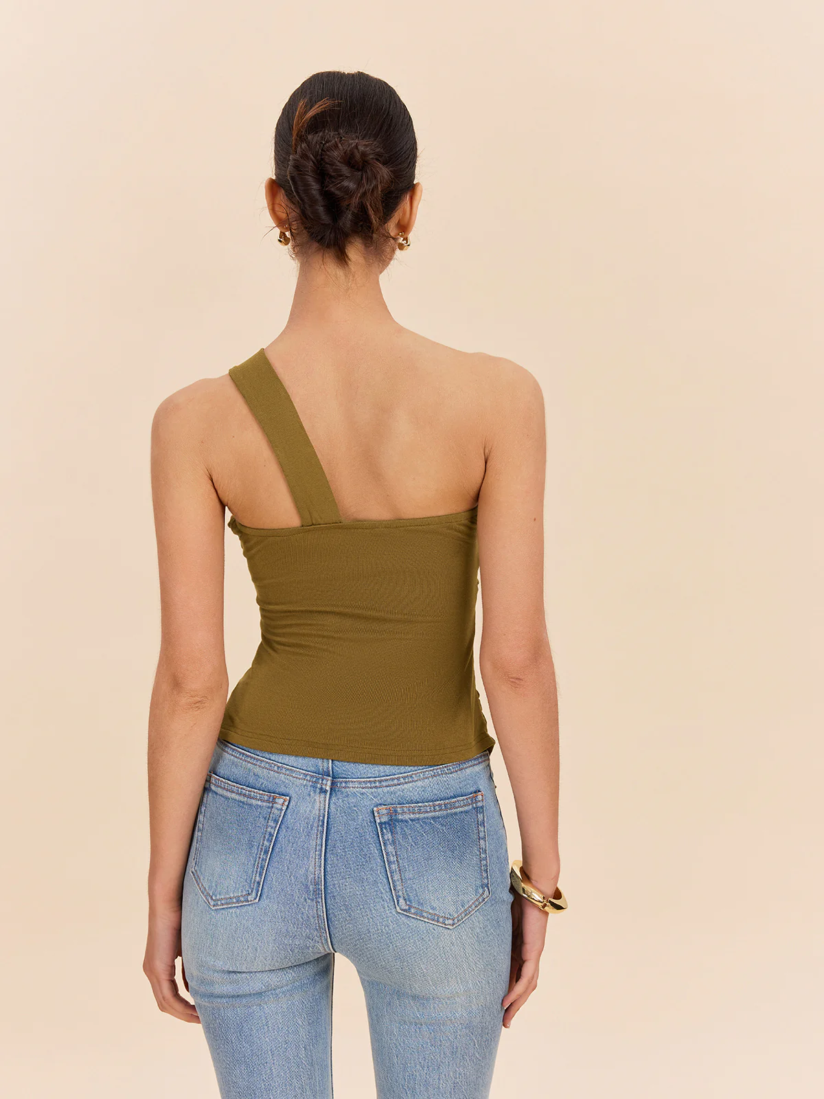 Twist Front One-Shoulder Top - Takermore