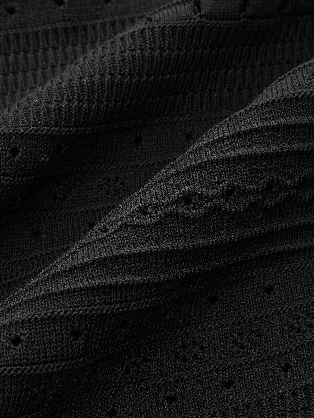 Multi-Knit Pleated Woolen Dress - Takermore