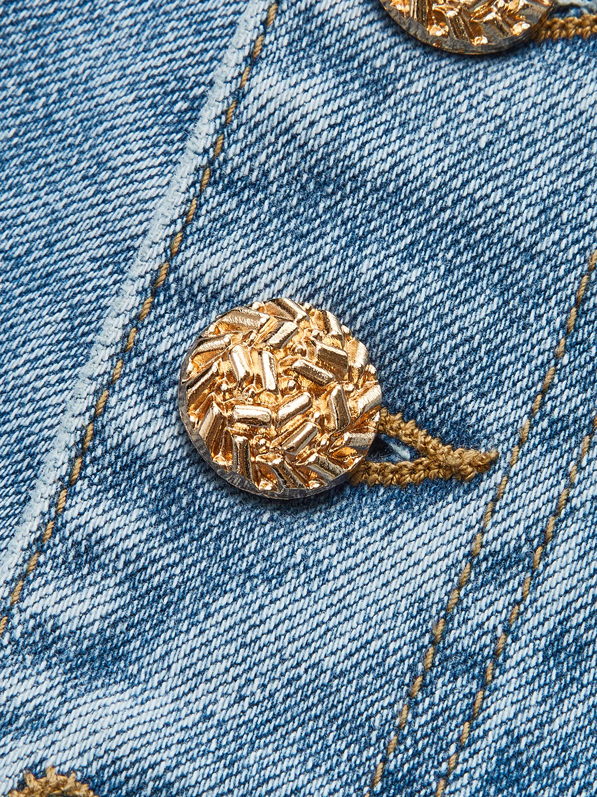 Mid-Waisted Button-fly Flared Jeans - Takermore