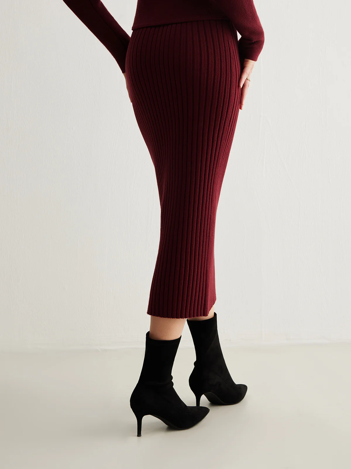 Slingback Heel Suede Ankle Boots - Takermore