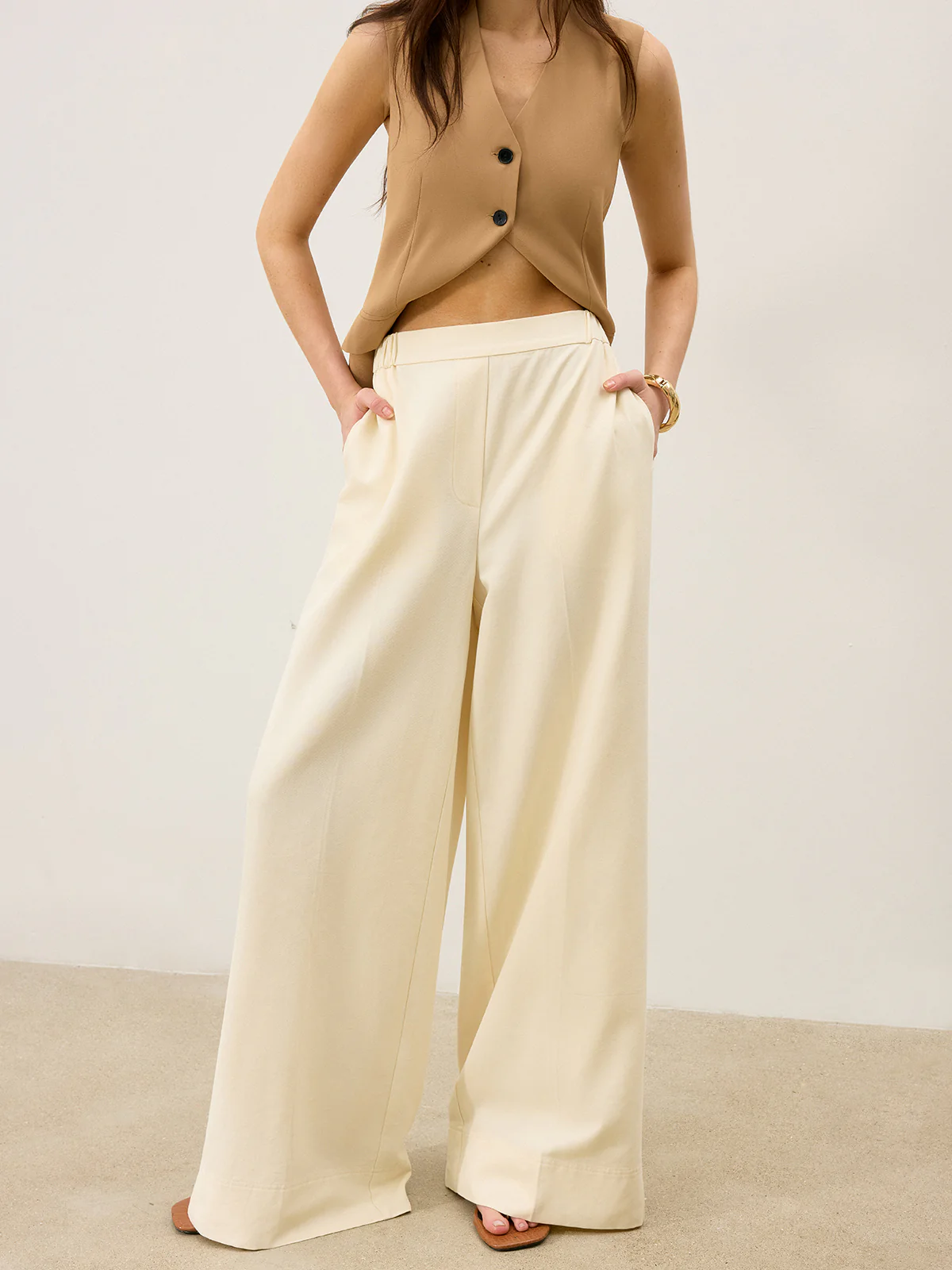 Pocketed Wide-Leg Pants - Takermore