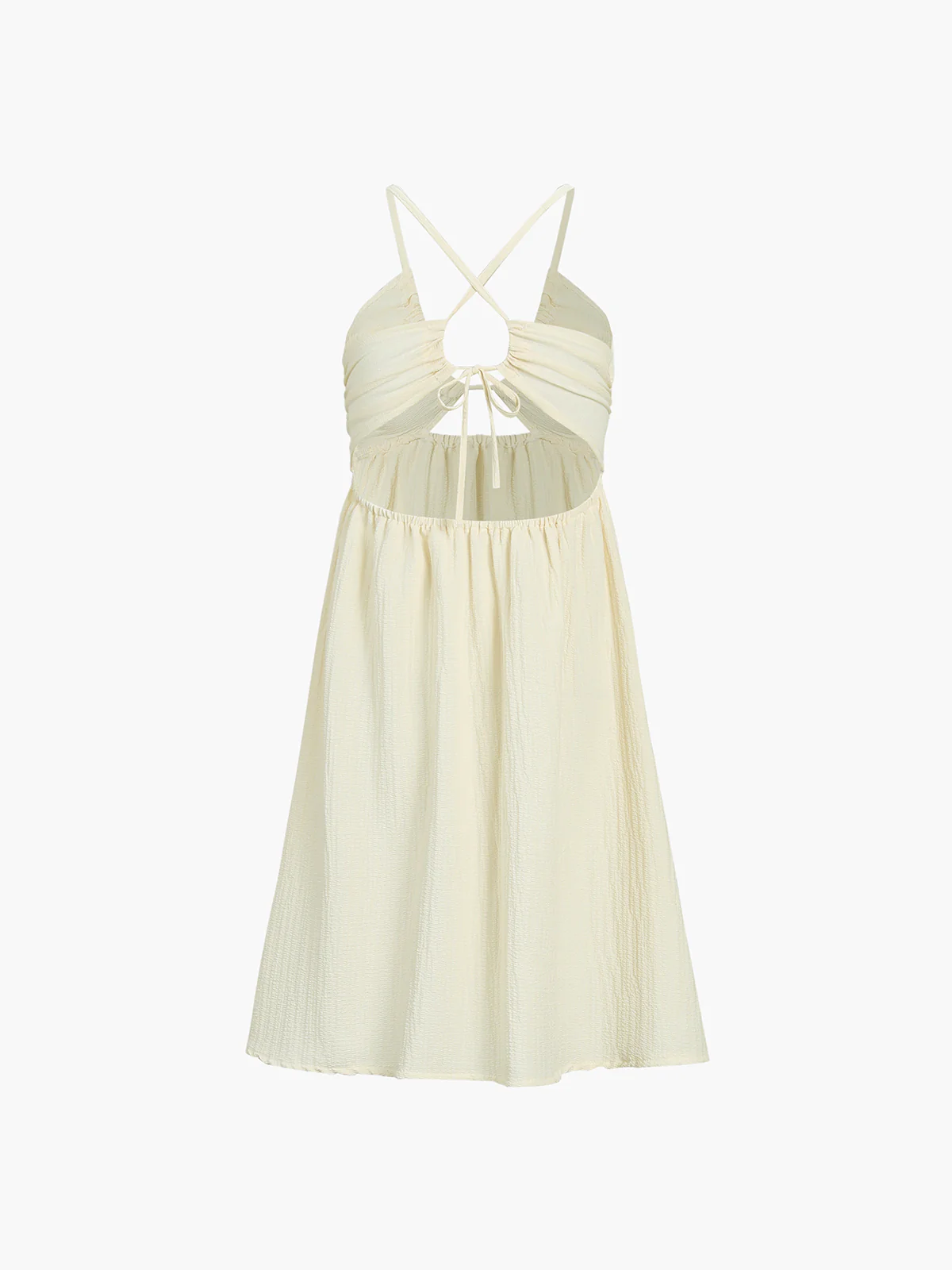 Backless Criss Cross Split Midi Dress - Takermore