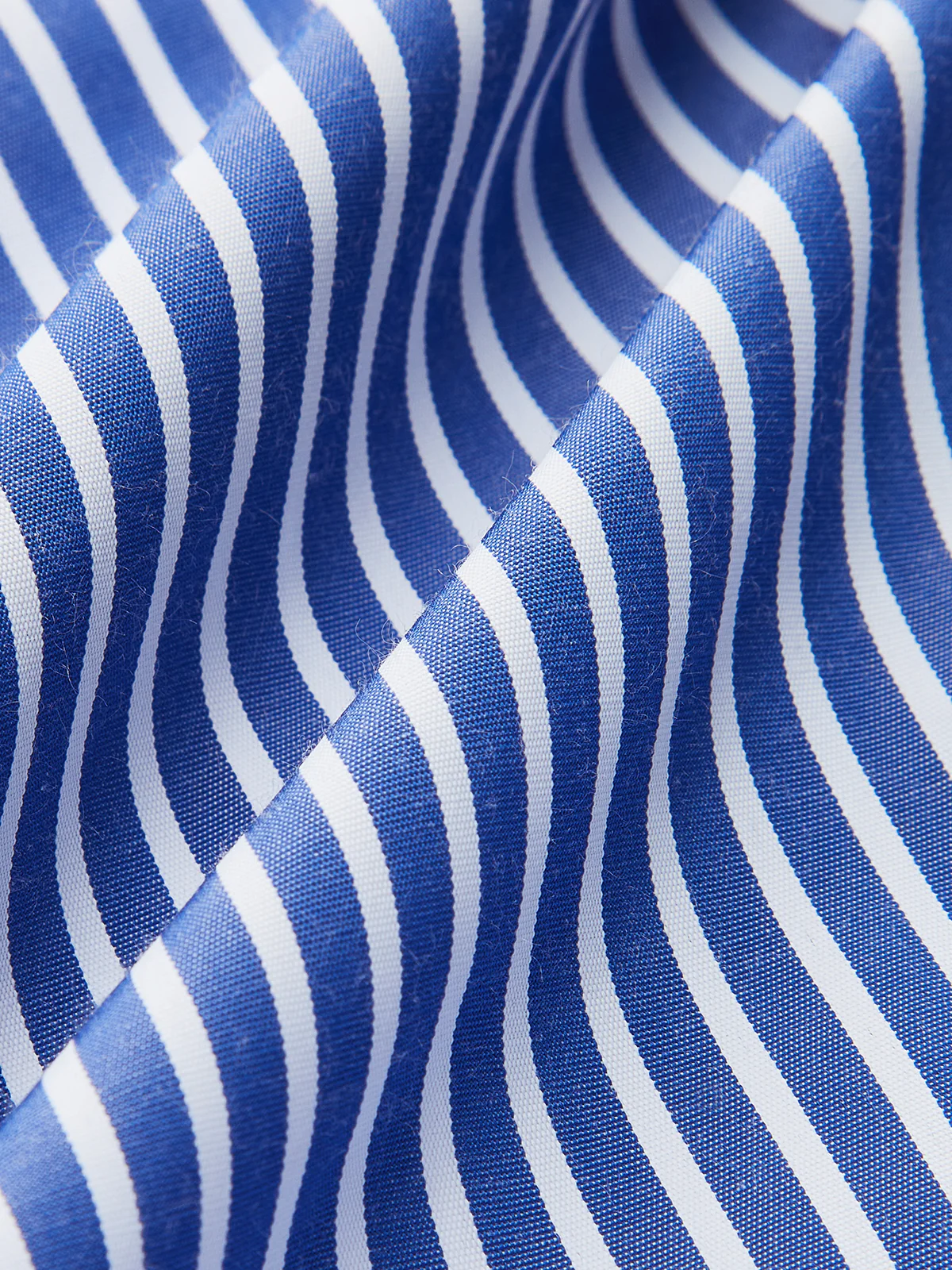 Striped Asymmetric Draped Blouse - Takermore