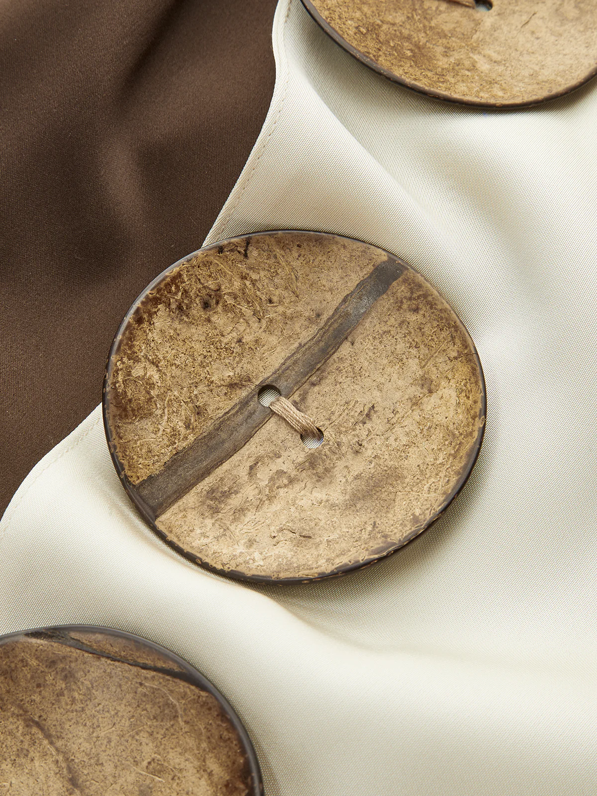 Asymmetrical Halter Top with Large Buttons - Takermore