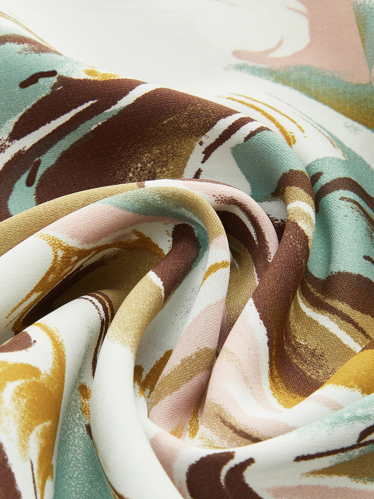 Abstract Print Wide-Leg Pants - Takermore