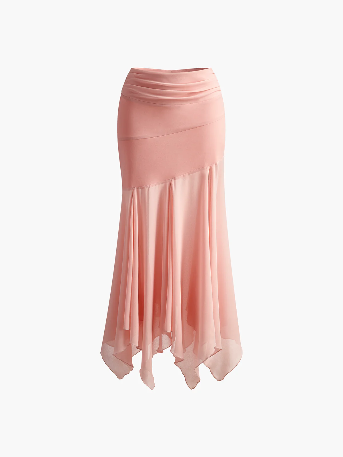 Paneled Pleated Maxi Skirt - Takermore