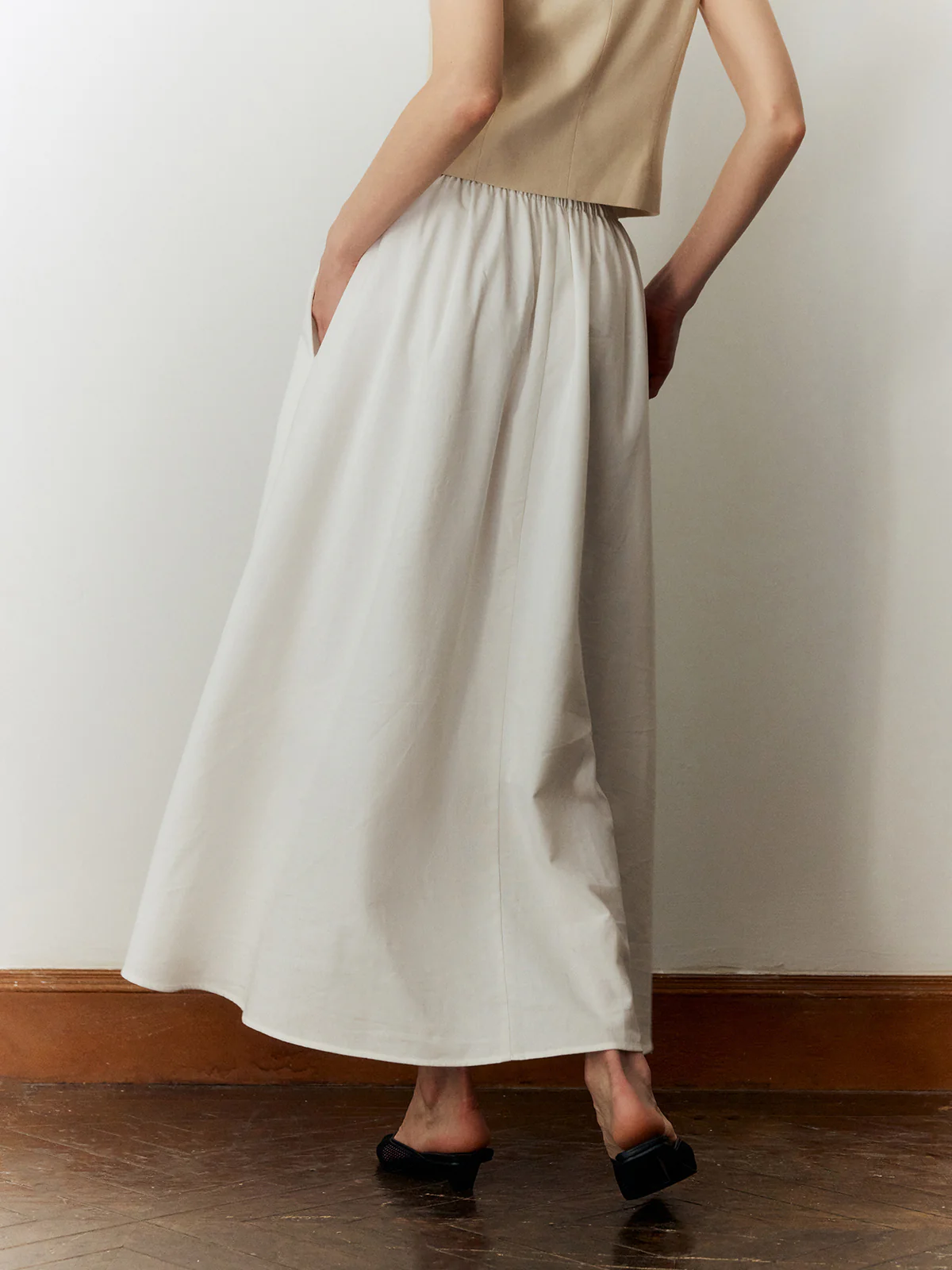 Cotton & Linen Maxi Skirt - Takermore