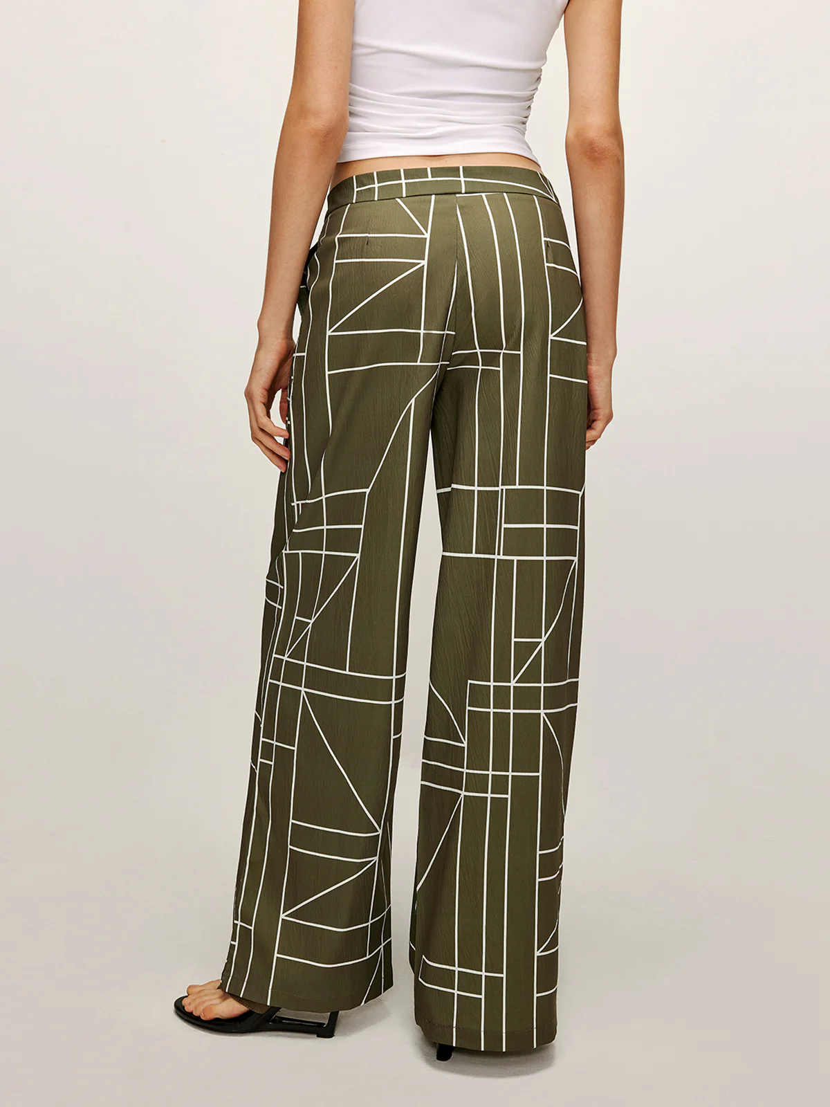 Printed Wide-Leg Pants - Takermore