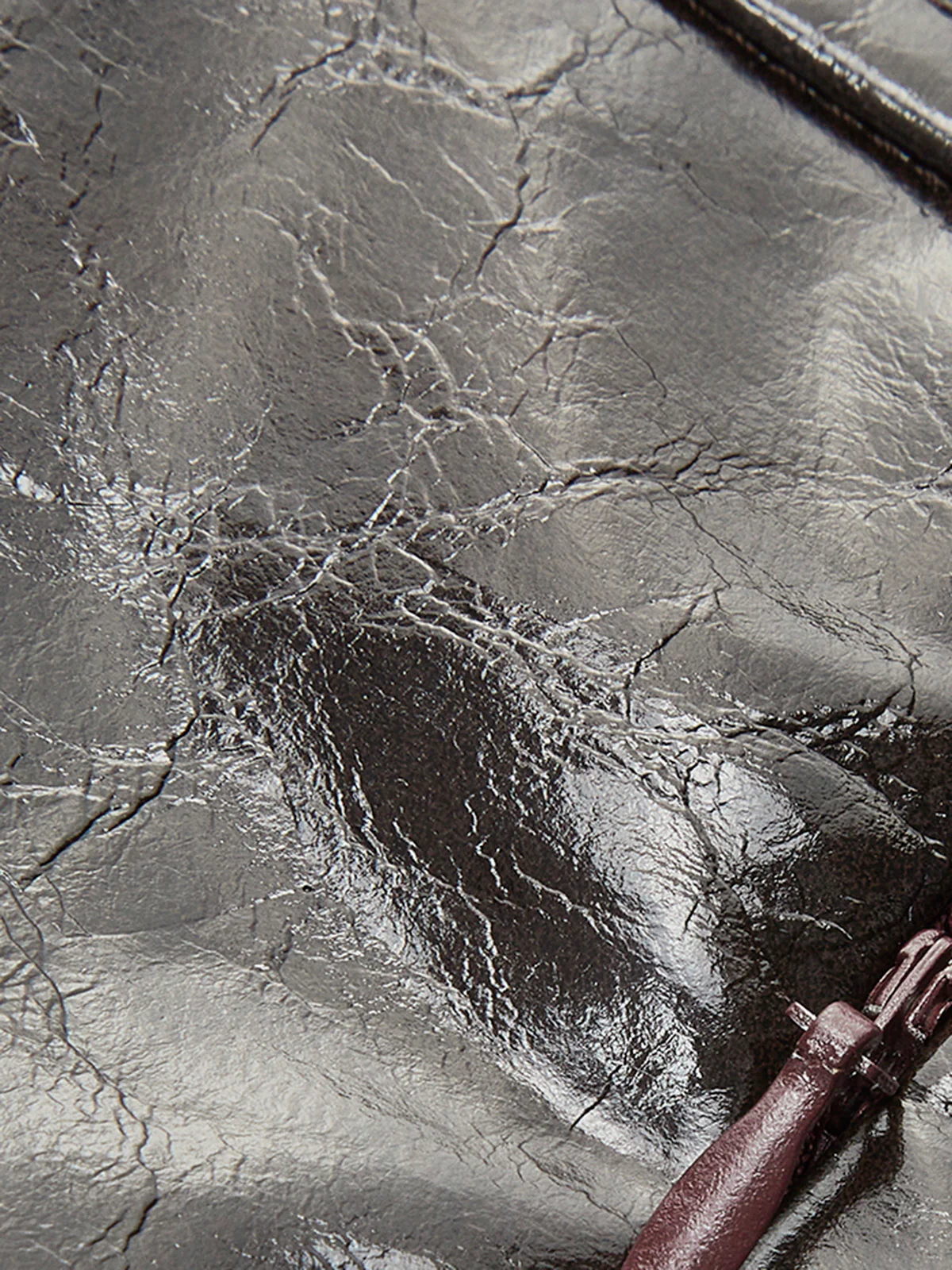 Belted Faux Leather Textured Skirt - Takermore