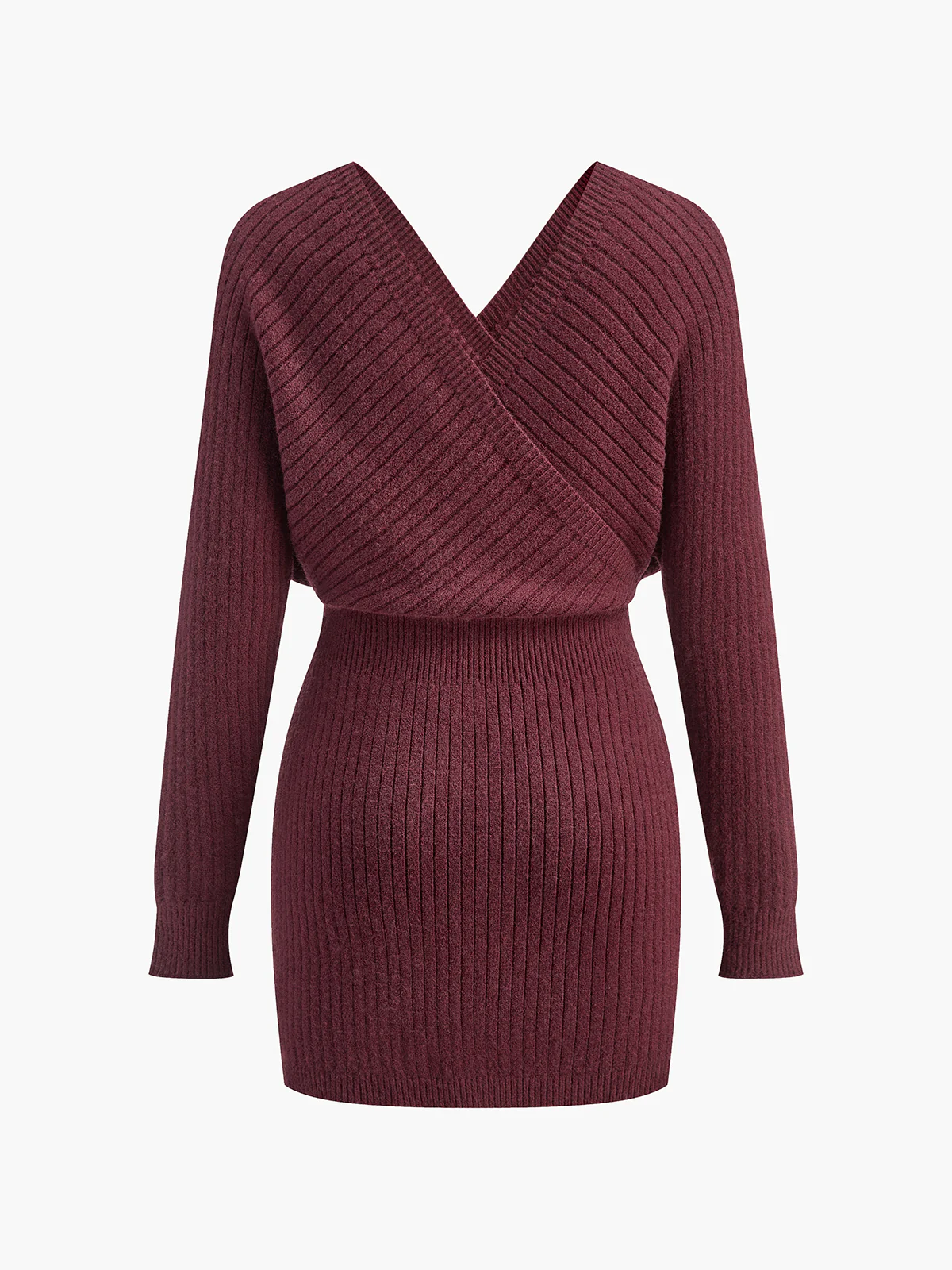 Criss Cross Cinched Sweater Dress - Takermore